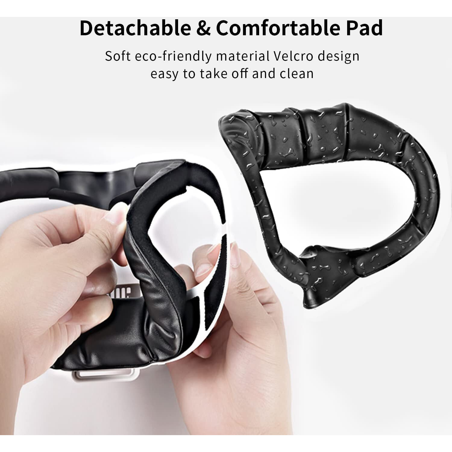 Vr Face Cover With Soft Leather Pad For Oculus/Meta Quest 2 Accessories  Facial Interface With Cooling Fan To Relieve Lens Fogging And Hot Air
