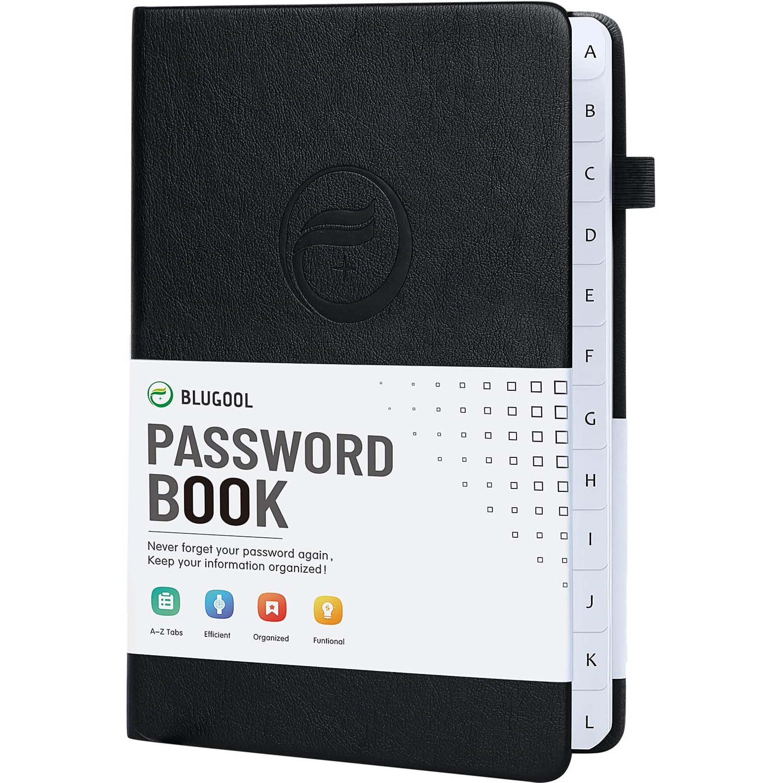 Password Book With Alphabetical Tabs  Hardcover Password Keeper  Password Notebook Organizer For Computer And Internet Address Website Login  Gifts For Home And Office  5.3 ' 'X 7.7 ' '- Black