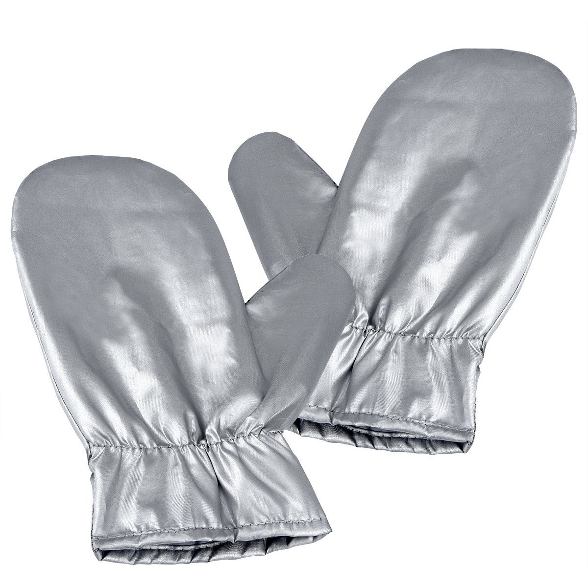 Tingtio Upgraded Garment Steamer Ironing Gloves Mitt Flexible Anti Steam Gloves Durable Heat Resistant Waterproof Protective Ironing Glove For Garment Steamer Silver For Clothes Steamer -1 Pair