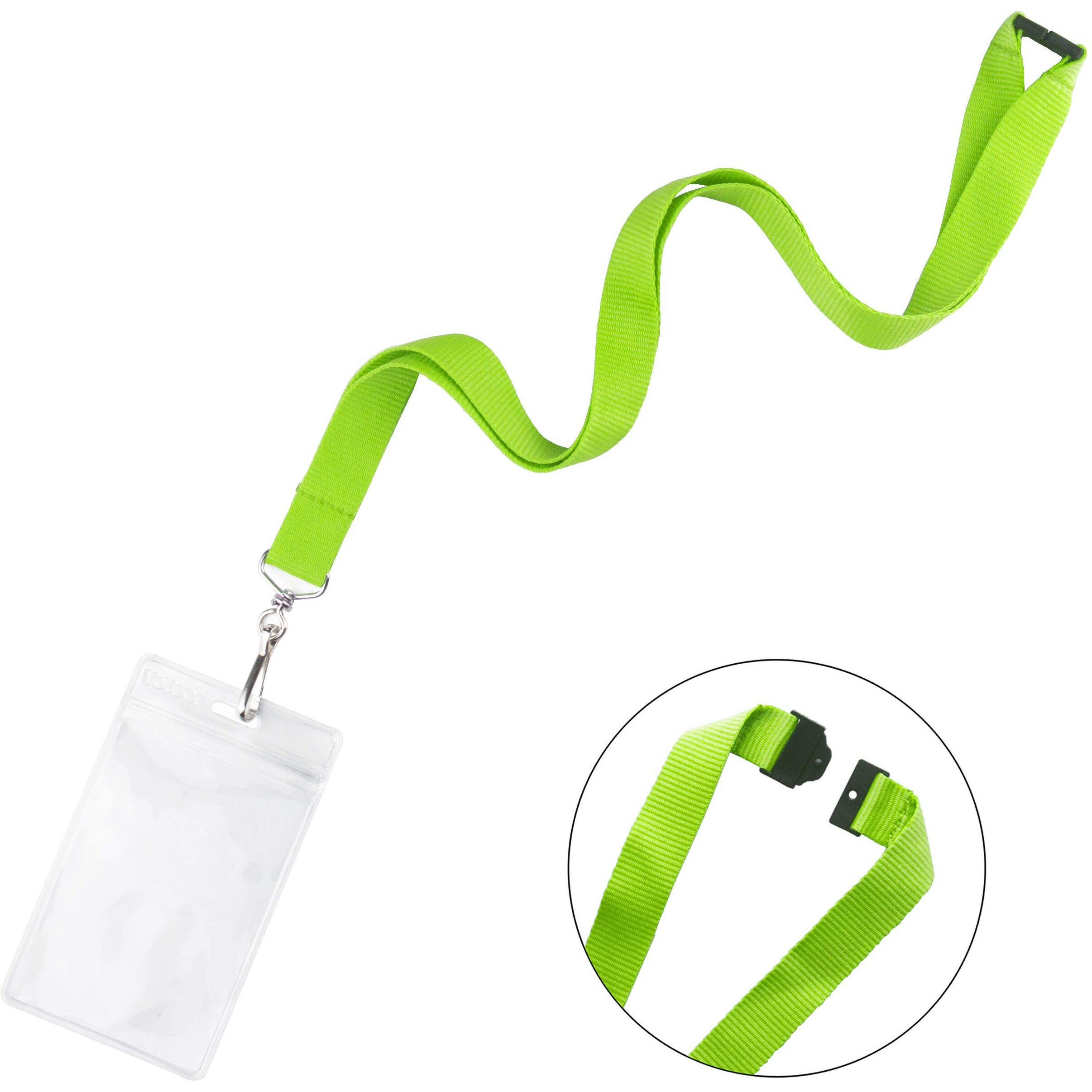 Yoyogo 12 Pack Breakaway Lanyards With Waterproof Id Badge Holder  Cute Colors & Durable Neck Straps For Schools  Office  Cruise (Assorted 6 Colors+Holder  12 Pack)