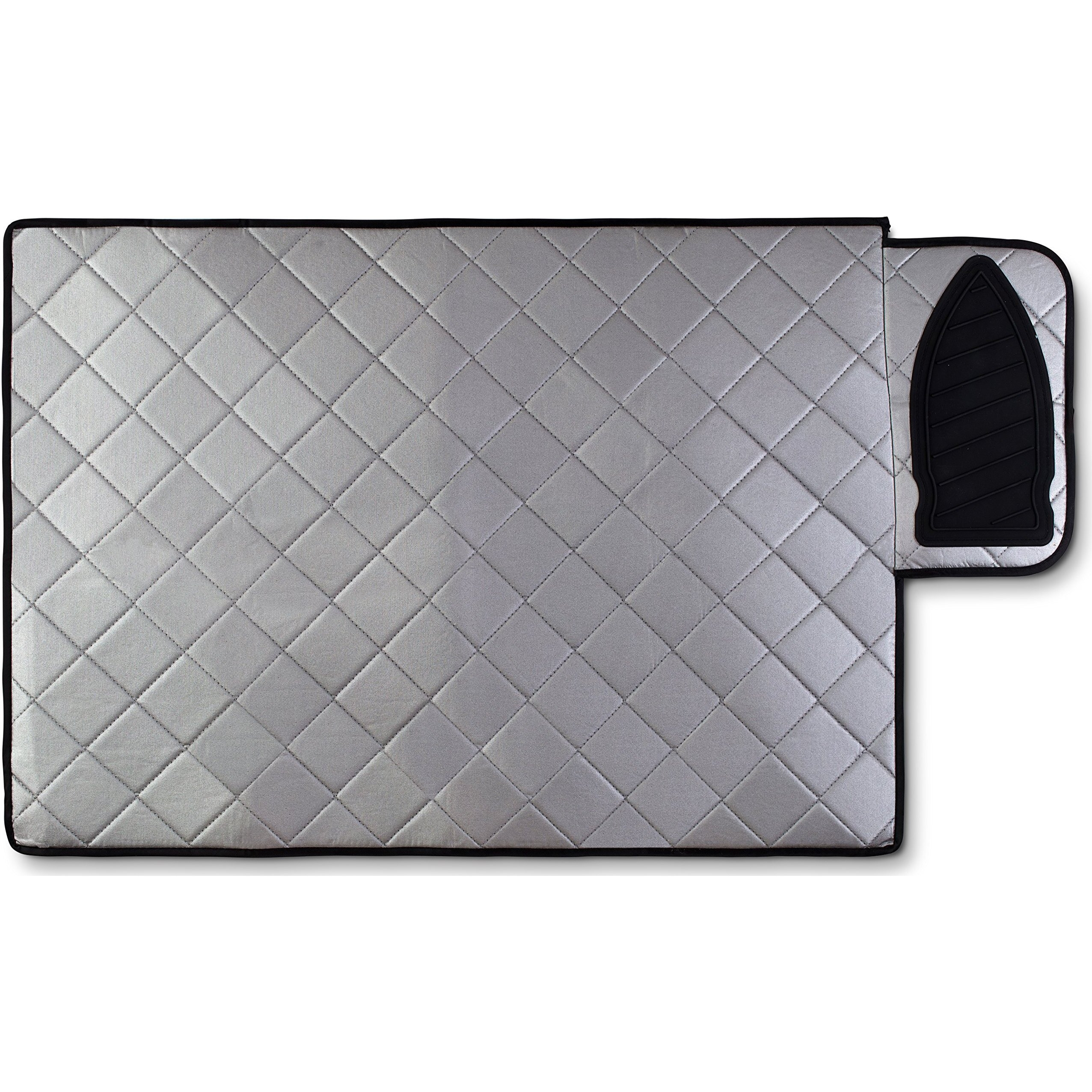 Handy Laundry Magnetic Ironing Mat  Change Any Flat Surface Into An Ironing Board  Silicone Slip Resistant Iron Rest To Safely Place Your Hot Iron  Easy To Take Along When Traveling  (19 X 28 Inches)