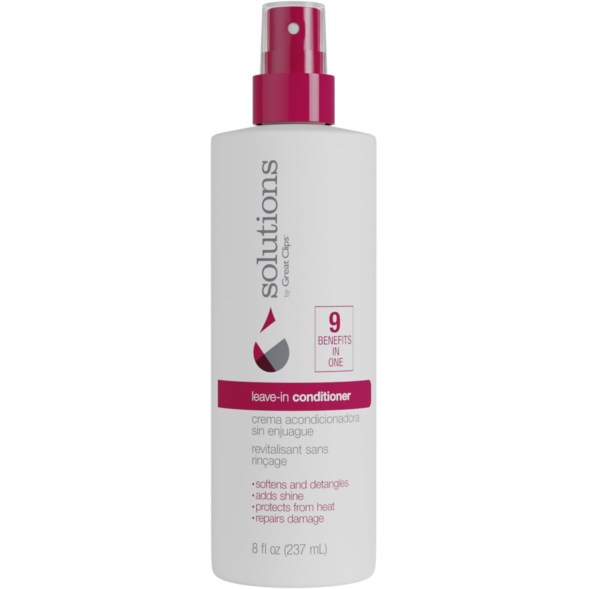 Great Clips Solutions Nourishing Leave-In Conditioner | 8Oz Spray | Detangles And Hydrates Hair