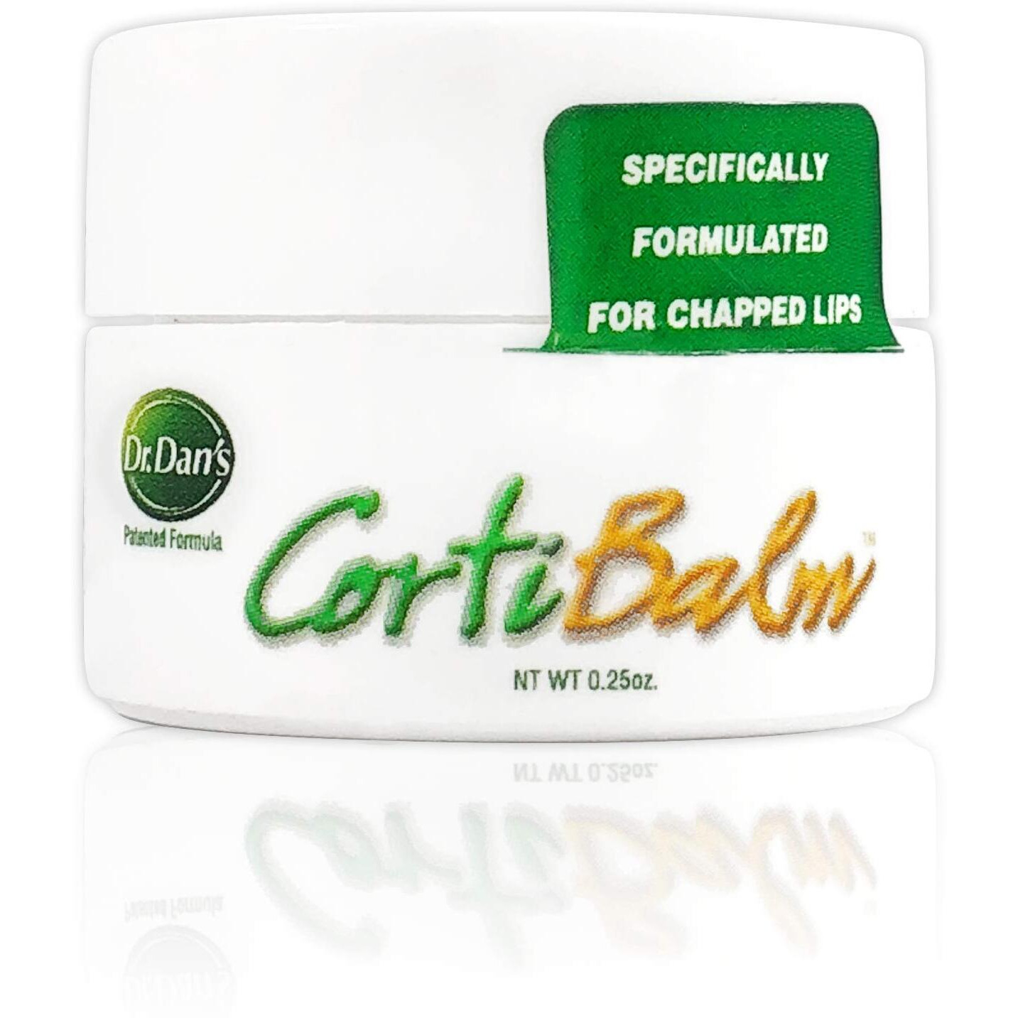 Dr. Dan's Cortibalm Jar - 1 Pack - For Dry Cracked Lips - Healing Lip Balm Jar For Severely Chapped Lips - Designed For Men  Women And Children -