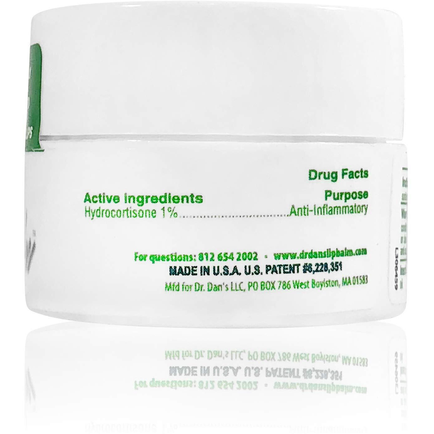 Dr. Dan's Cortibalm Jar - 1 Pack - For Dry Cracked Lips - Healing Lip Balm Jar For Severely Chapped Lips - Designed For Men  Women And Children -