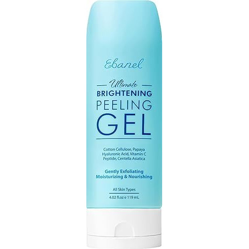 Ebanel Exfoliating Face Scrub Peeling Gel  Brightening Moisturizing Cleanser  Dead Skin Remover For Face  Exfoliating Facial Wash With Centella  Hyaluronic Acid  Vitamin C & E