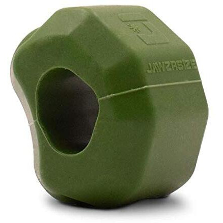 Jawzrsize Pop 'N Go Jaw  Face  And Neck Exerciser - Define Your Jawline  Slim And Tone Your Face  Look Younger And Healthier - Helps Reduce Stress And Cravings - Facial Exerciser (Advanced Green)
