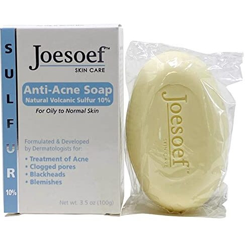 Joesoef Skin Care Sulfur Soap For Acne Pharmaceutical Grade Dermatologists Approved For Acne Rosacea 100G