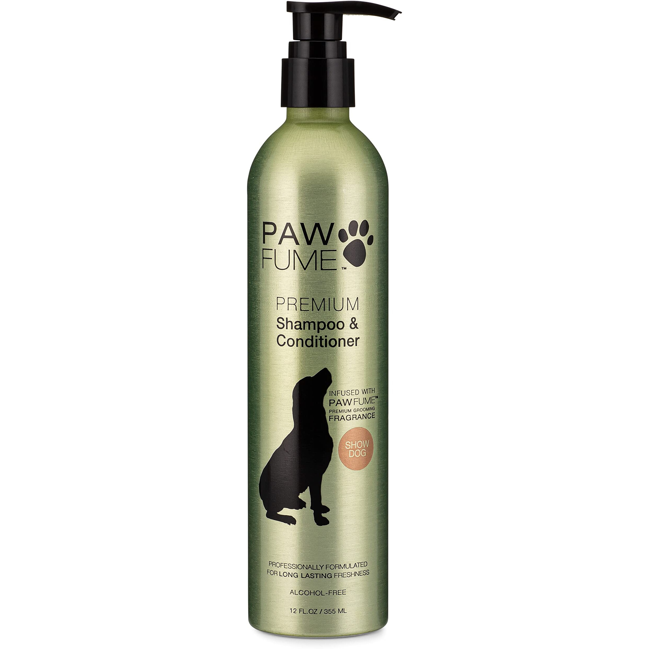 Pawfume Dog Shampoo And Conditioner - Hypoallergenic Dog Shampoo For Smelly Dogs - Best Dog Shampoos & Conditioners - Probiotic Pet Shampoo For Dogs - Best Dog Shampoo For Puppies (Show Dog)