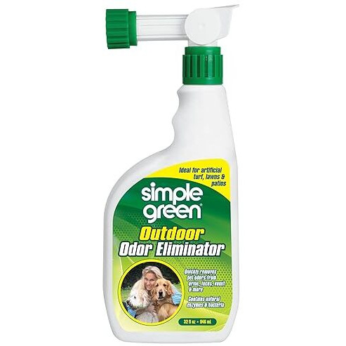 Outdoor Odor Eliminator For Pets  Dogs  Ideal For Artificial Grass & Patio (32 Oz Hose End Sprayer)