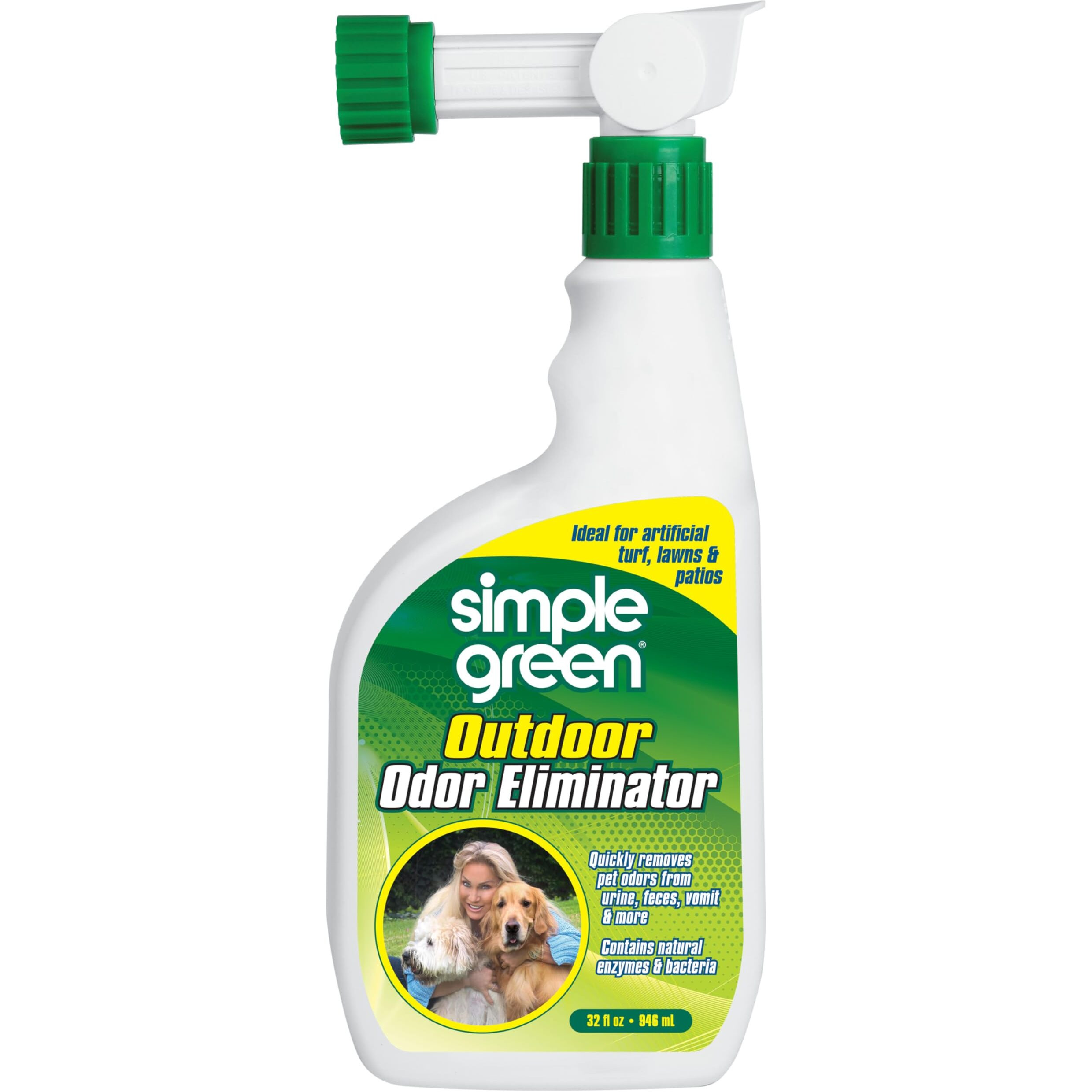 Outdoor Odor Eliminator For Pets  Dogs  Ideal For Artificial Grass & Patio (32 Oz Hose End Sprayer)