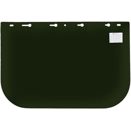 Sellstrom Face Shield Replacement Window For 390 Series Safety Face Shields  Dark Green Tint  Uncoated Acetate  S35020  8"" X 12"" X 0.040""