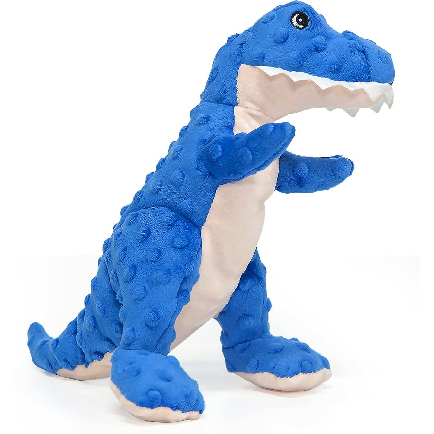 Dododola Dog Toys Dinosaur Dog Toy Blue Stuffed Animals Chew Toy Plush Squeaky Dog Birthday Toys For Small Large Big Dogs