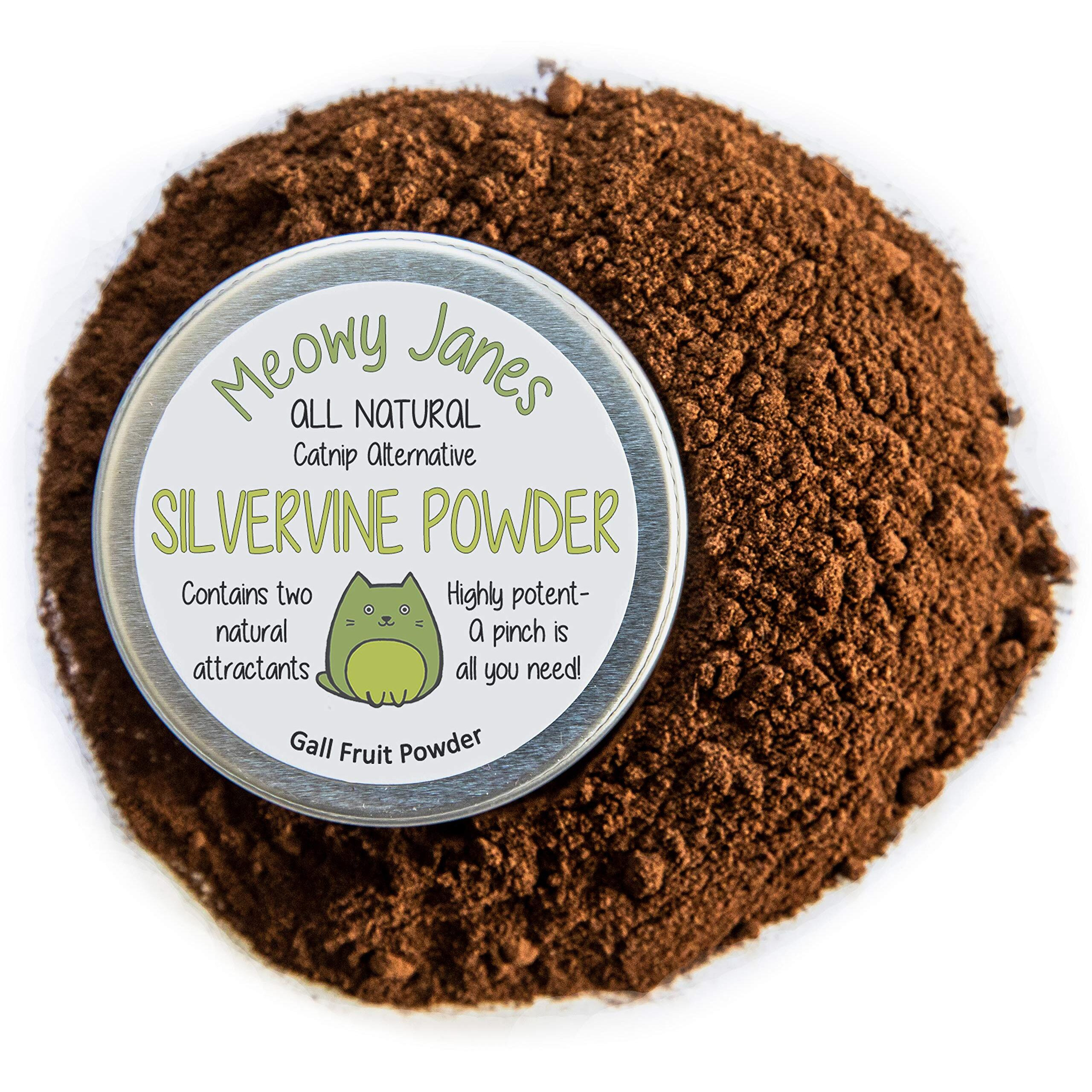 Meowy Janes Silver Vine For Cats - 45 Grams Of Powder - All Natural Catnip Alternative