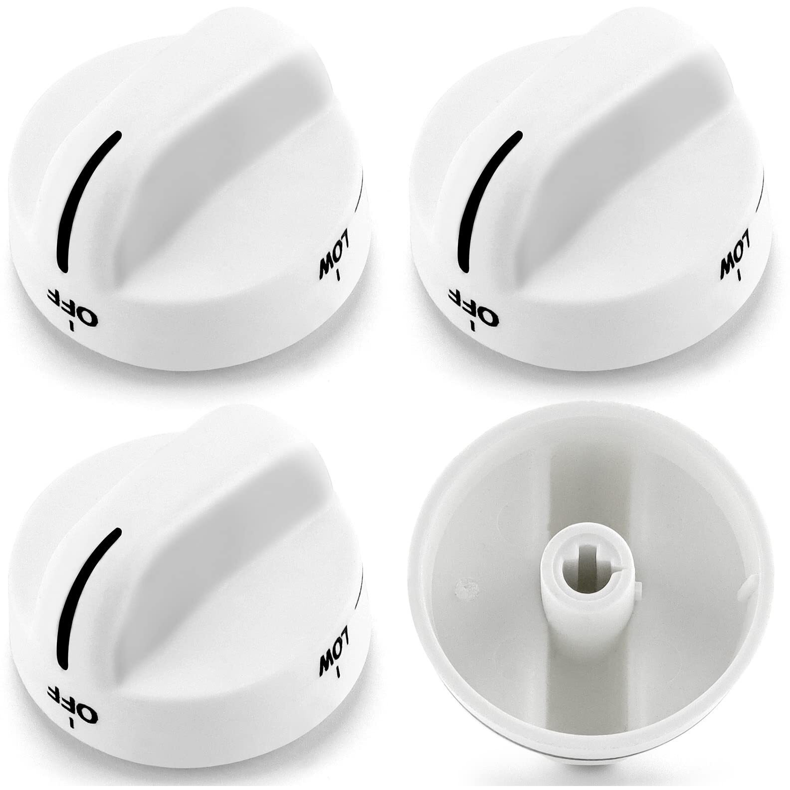 Ami Parts Surface Burner Knob Gas Stove Knob 8273104 Control Knob Replacement Parts Compatible With Whirlpool Stove/Ranges - Replaces Wp8273104 Ps393679-4 Pack