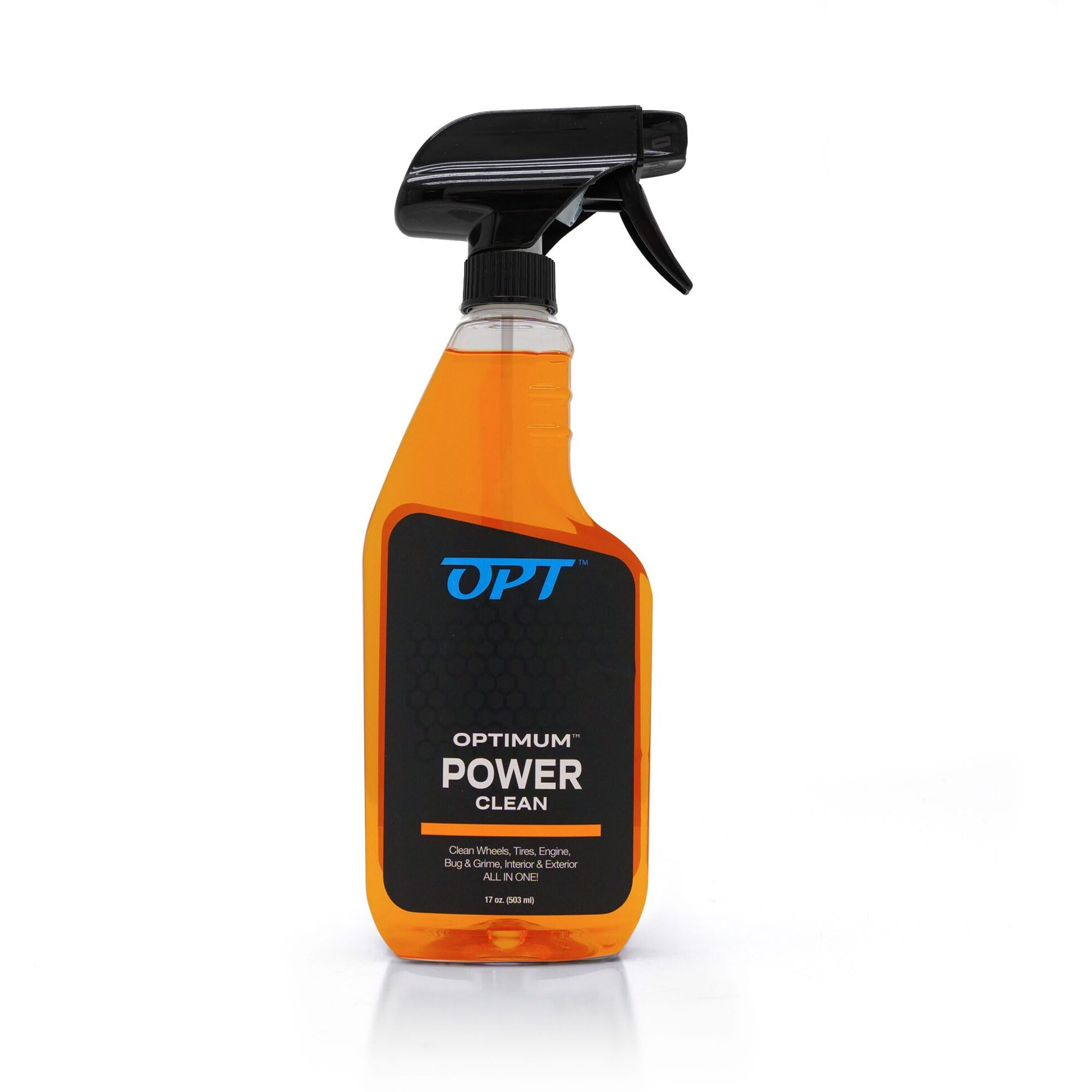 Optimum Power Clean - 17 Oz.  All Purpose Car Cleaner - Exterior And Interior  Bug And Tar Remover  Great For Boat  Motorcycle  Rv  And Car Detailing