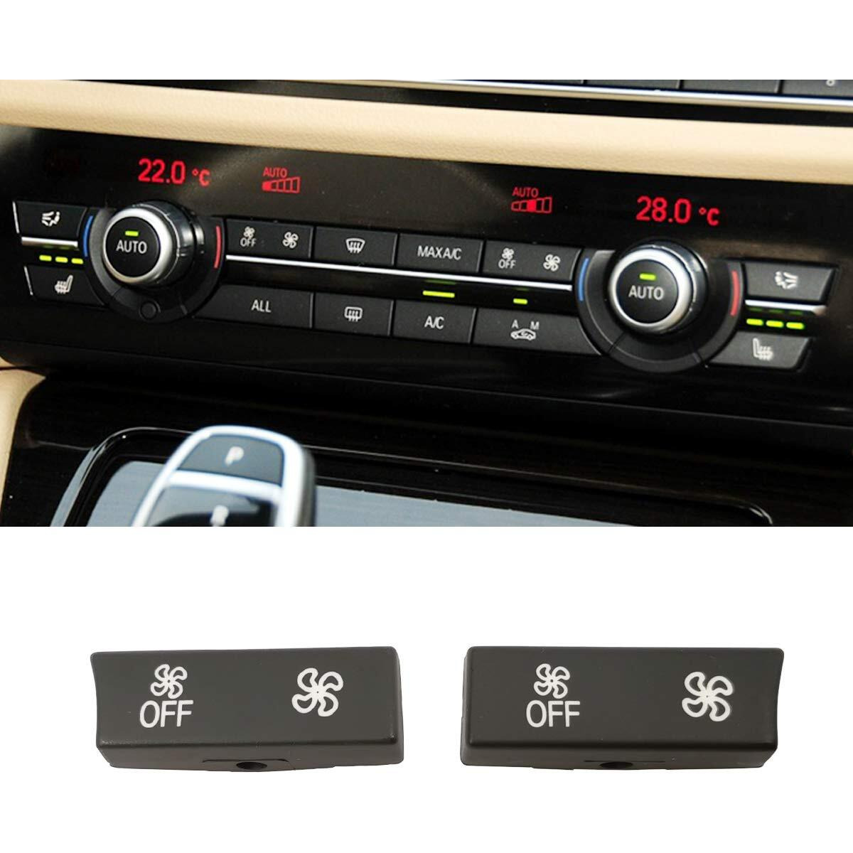 Jaronx Compatible With Bmw Climate Control Button Fan Speed Button Replacement  Ac Button For 5' F07/F10 6' F06/F12/F13 7' F01/F02/F04 X5 F15/M F85 X6 F16/M F86 (Only For Ac Panel With 12 Buttons)
