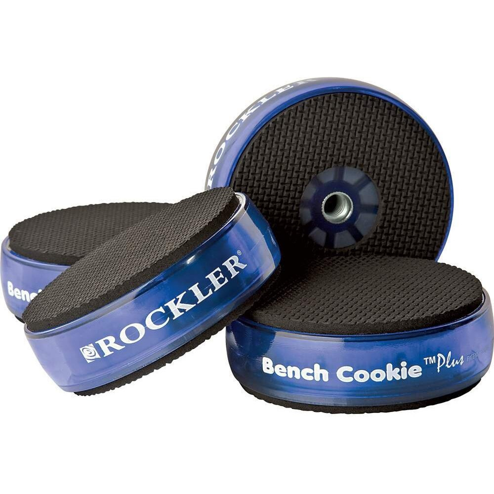 Rockler Work Bench Cookies Plus Work Grippers (4 Pack) Bench Cookies Protect Workpiece From Scratches And Benchtop Debris - Woodworking Kit For Most Average-Sized Panels