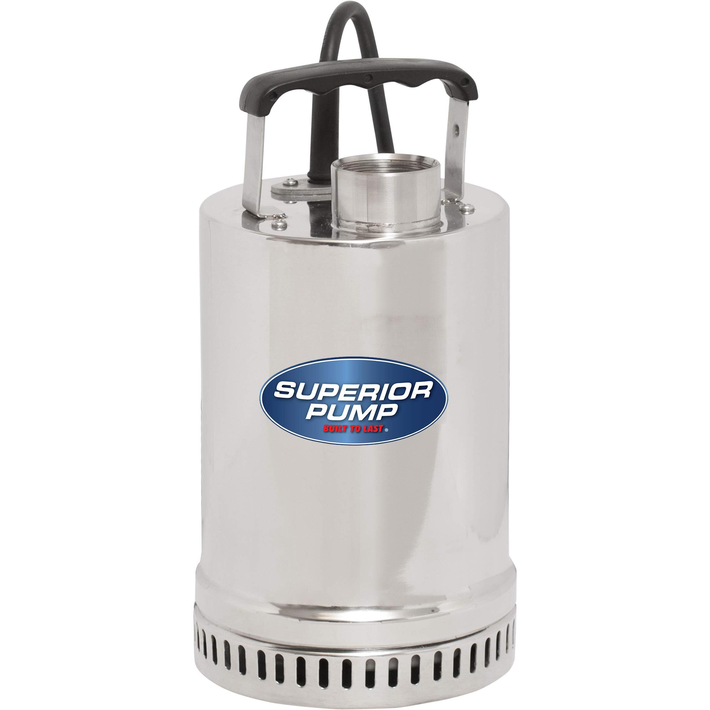 Superior Pump 91292 Stainless 1/4 Hp Steel Utility Pump