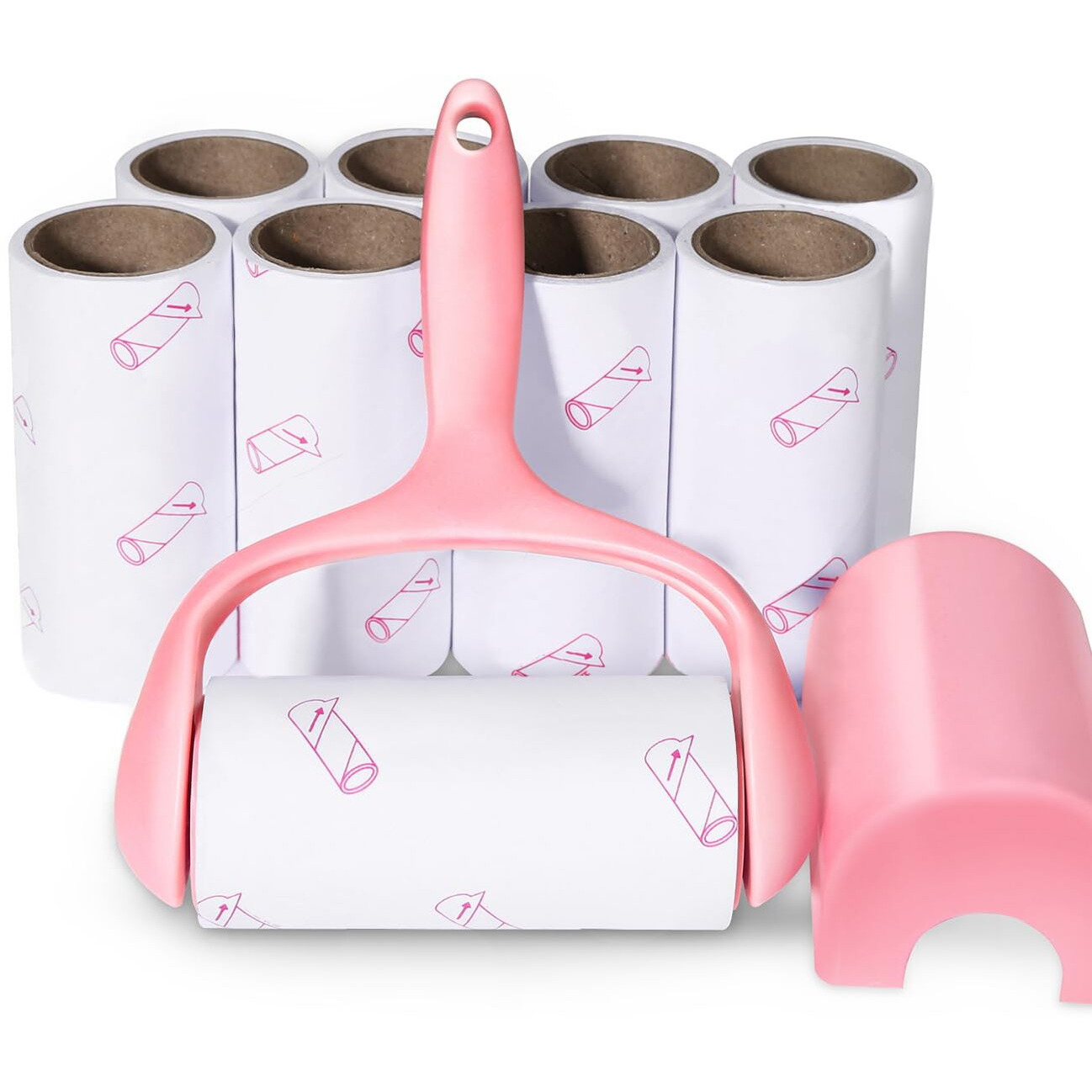 Lint Roller  9 Refills 540 Sheets Super Sticky Pet Hair Remover Kit  Yqmajim Adhesive Lint Brush For Clothes Carpet Car Seats Dust Dogs Cats