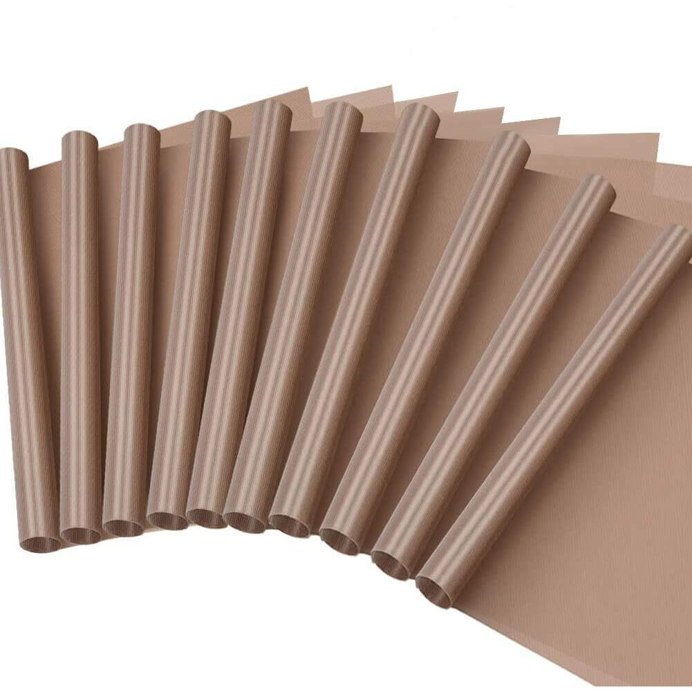 Selizo 10 Pack Ptfe Teflon Sheet For Heat Press 16"" X 24"" Non Stick Heat Resistant Craft Mat
