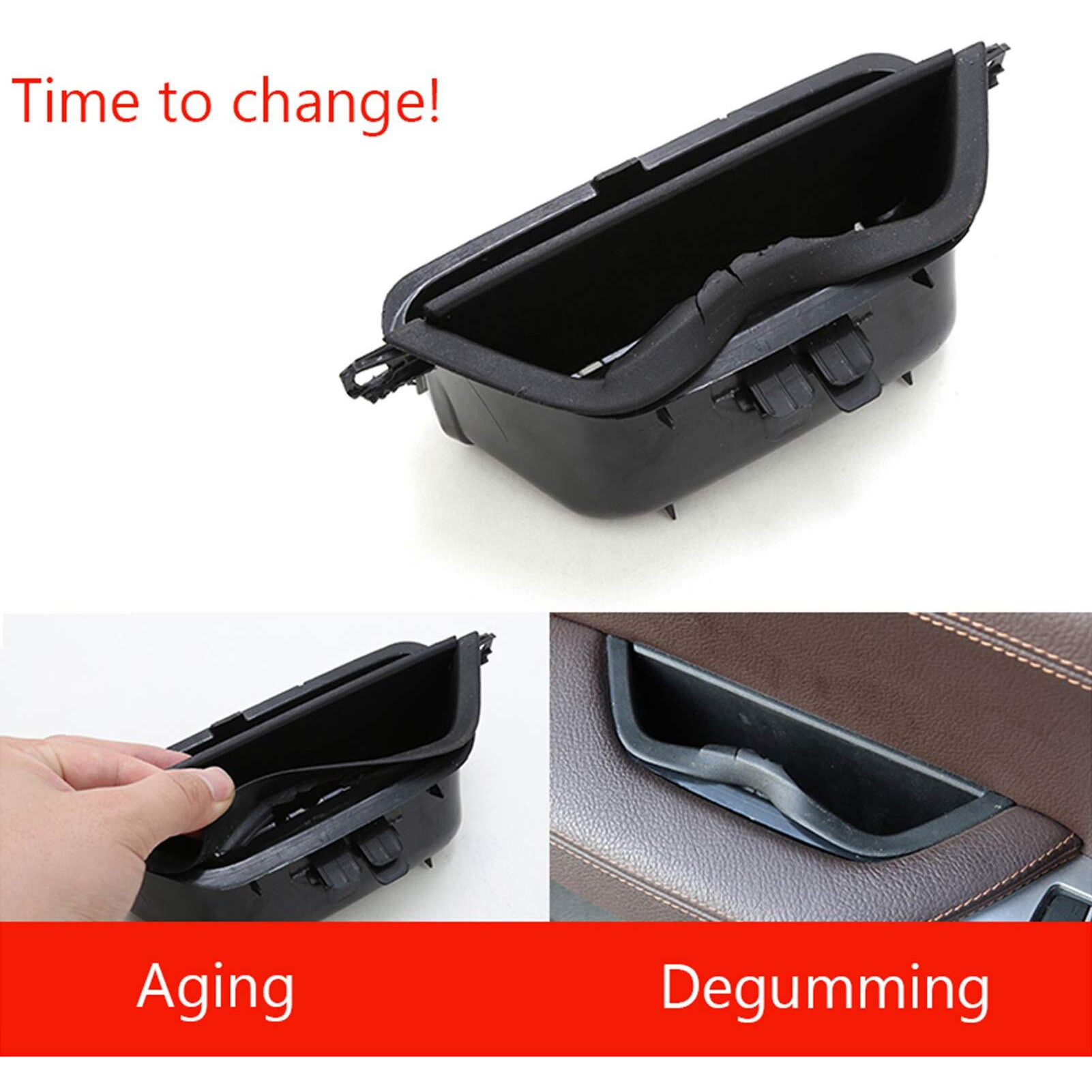 Jaronx For Bmw X3 X4 Door Armrest Cover  Driver Side Door Armrest Handle Storage Compartment Cover Container Storage Box(FitsBmw X3 F25 2010-2016 X4 F26 2014-2017) (Black)