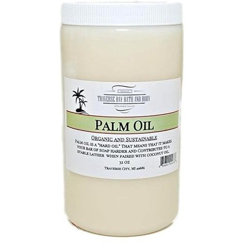 Traverse Bay Bath And Body Palm Oil  Soap Making Supplies. Organic  Sustainable  Kosher  32 Fl Oz. Diy Projects.