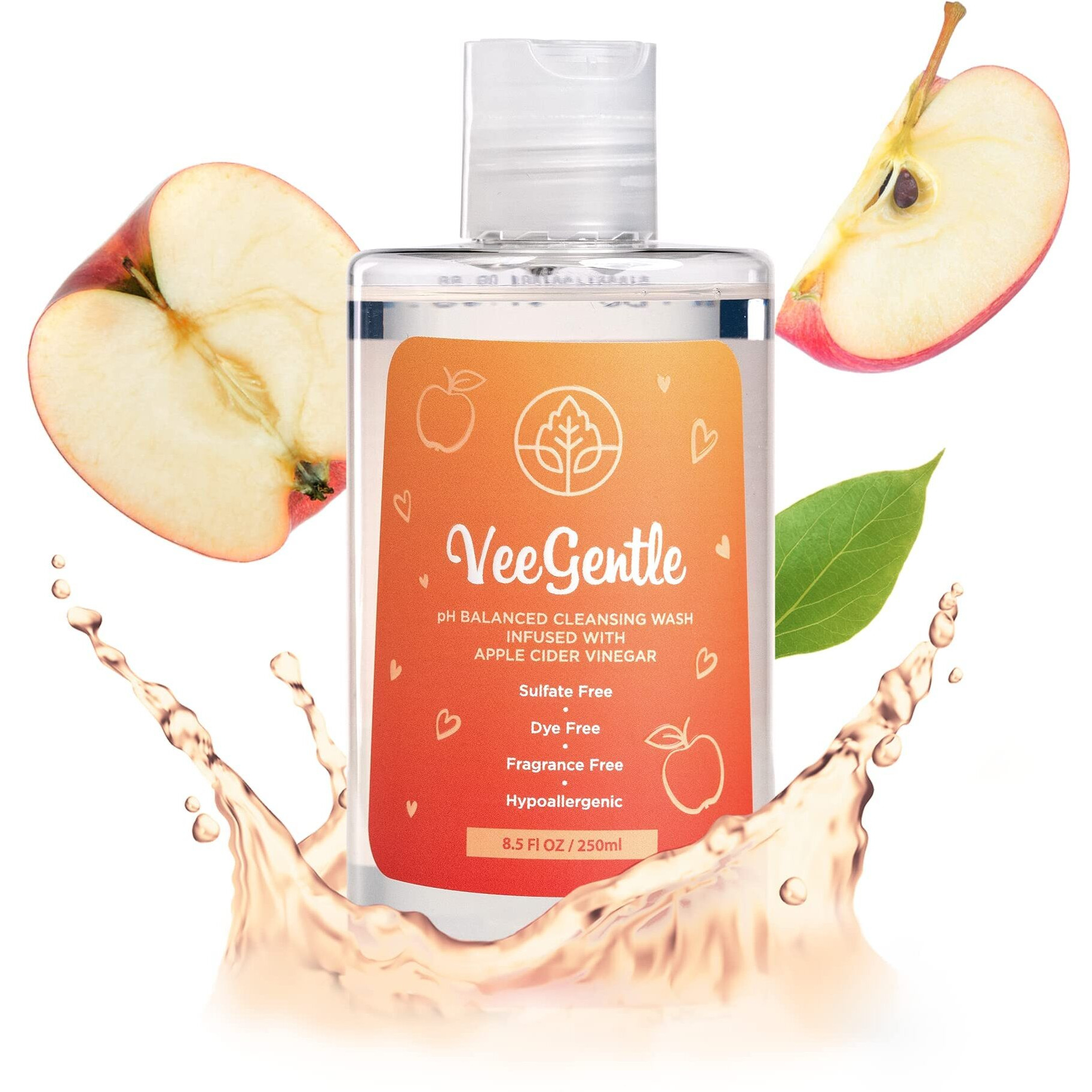 Veefresh - Veegentle Feminine Wash Ph Balance For Women Wash With Apple Cider Vinegar