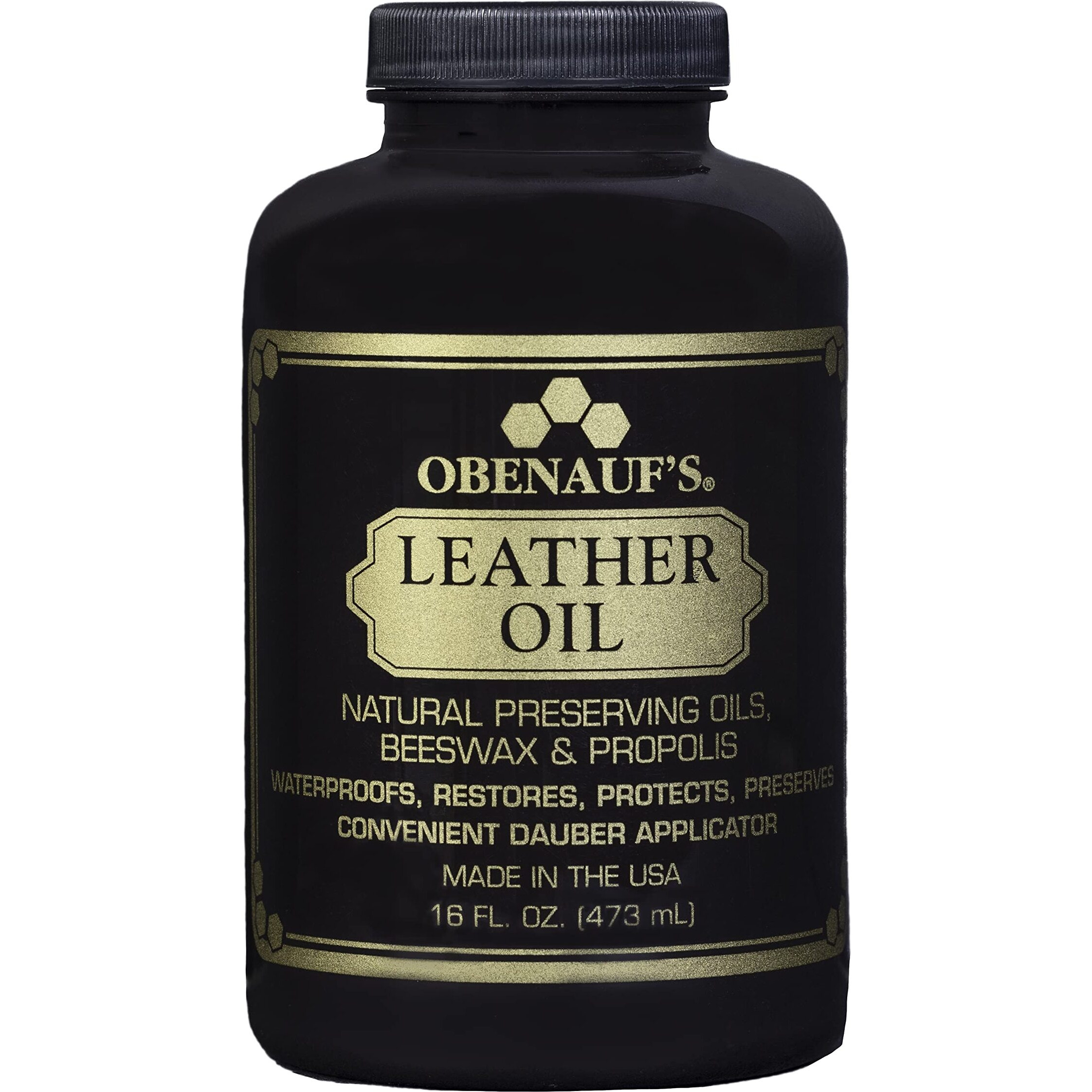 Obenauf's Leather Conditioner - Leather Oil (16Oz) - Restore And Protect Leather Boots  Jackets  Purses As Well As Car Leather  Leather Furniture And Much More - Made In The Usa (With Applicator)