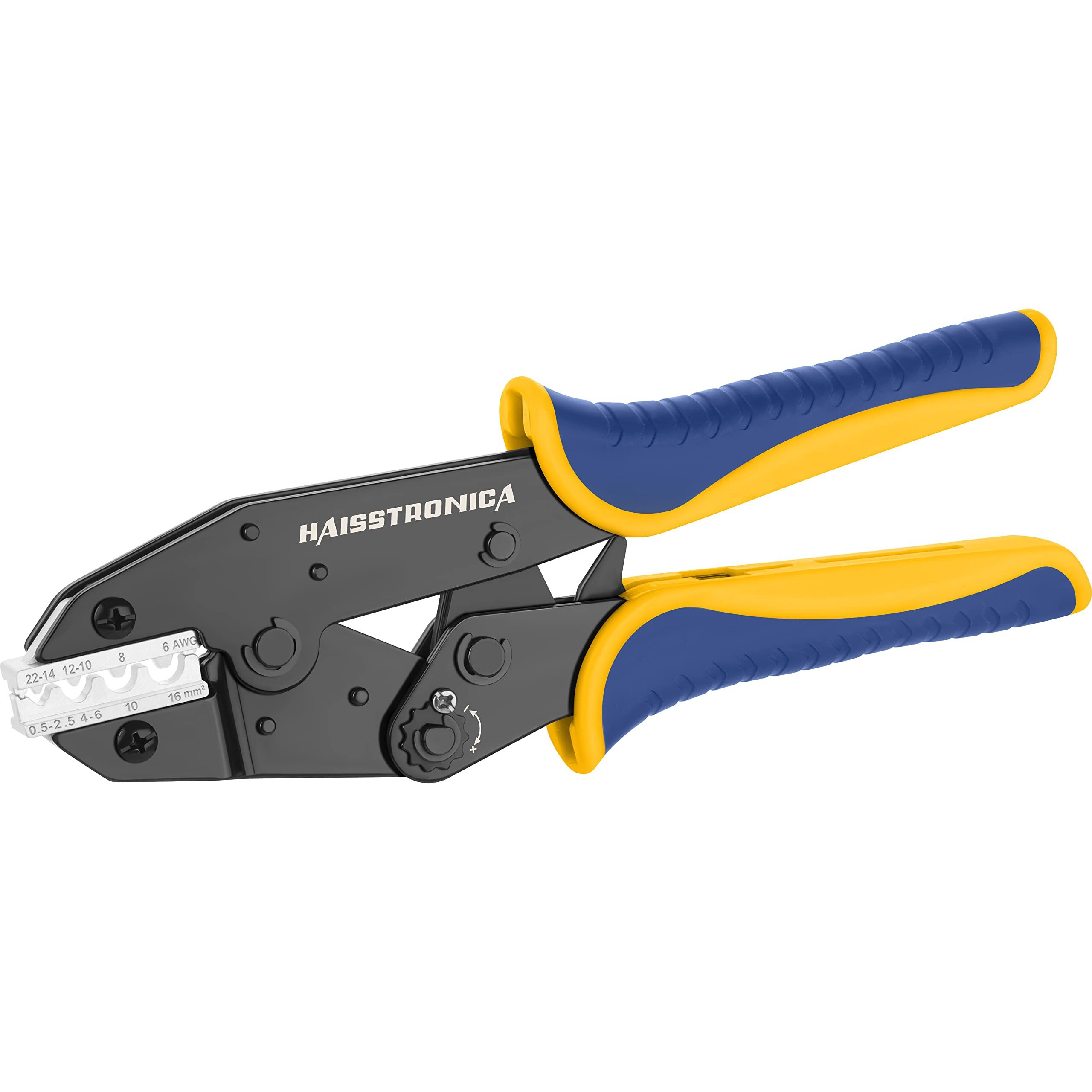 Haisstronica Crimping Tool For Non-Insulated Terminal Awg 22-6 Ratchet Wire Crimper Tool Wire Terminal Crimper Hs-7327