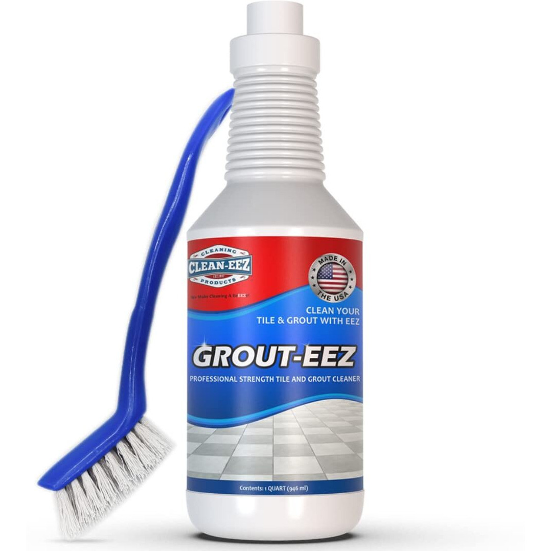 It Just Works Grout-Eez Super Heavy-Duty Grout Cleaner. Easy And Safe To Use. Destroys Dirt And Grime With Ease. Even Safe For Colored Grout. Clean-Eez (Single Bottle And Handheld  32 Ounce)