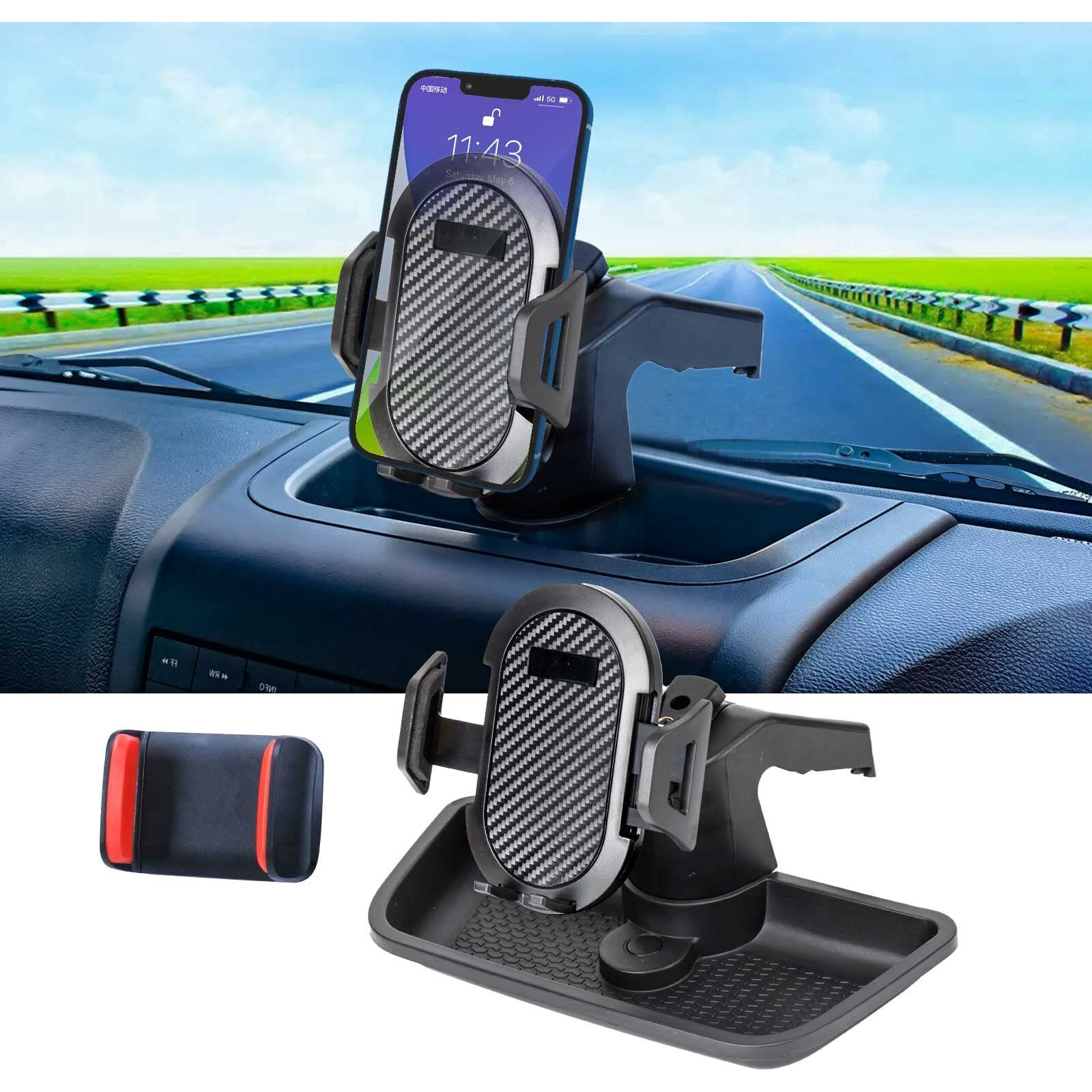 Neepiar Phone Holder Mount Compatible With 2011-2018 Jeep Wrangler Jk Jku Dash Multi-Mount Phone Kit With Storage Box Interior Accessories