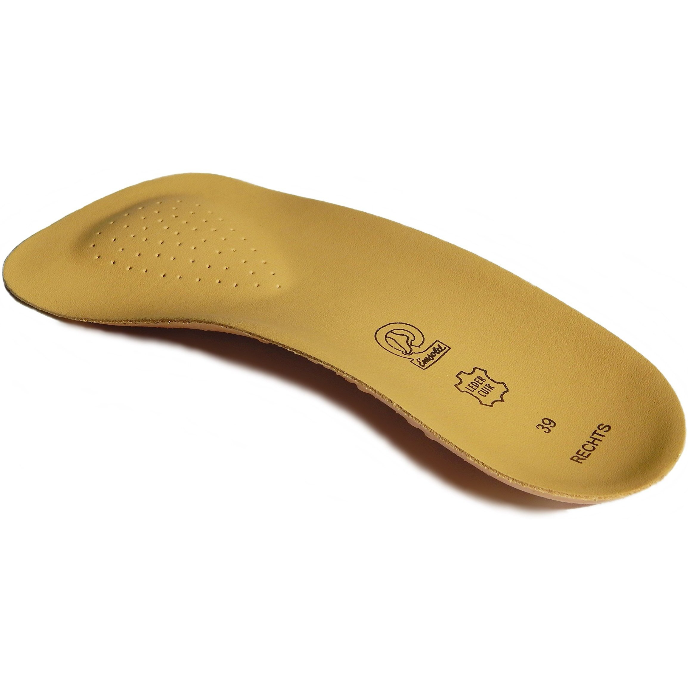 Emsold Ultra Thin Orthotic With Metatarsal Pad And Deep Heel Cup - Semi-Rigid Arch Support Insole For Men And Women - Relieves Pain From Plantar Fasciitis  Mortons Neuroma And Metatarsalgia
