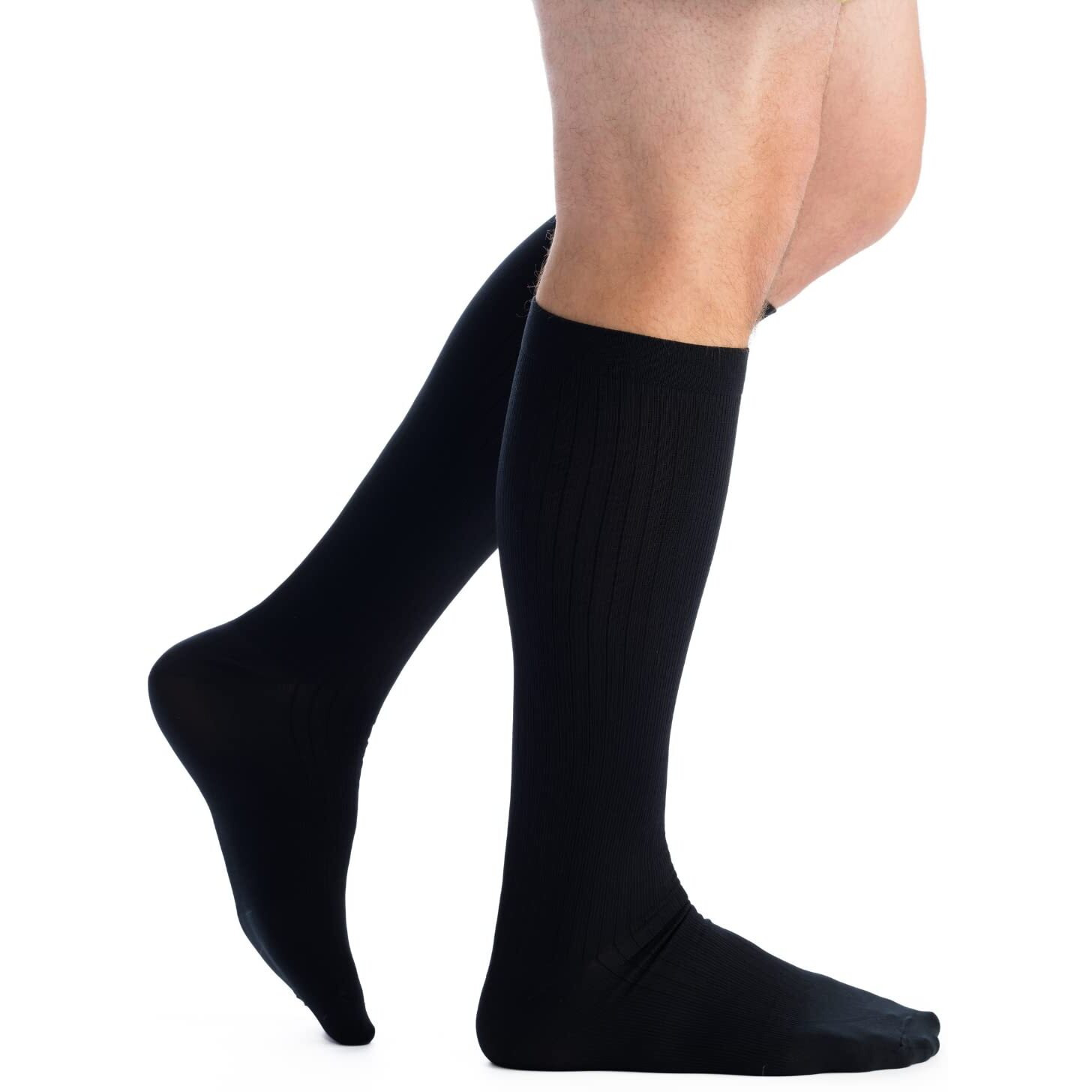 Evonation Mens Knee High 20-30 Mmhg Graduated Compression Socks - Moderate Pressure Compression Garment