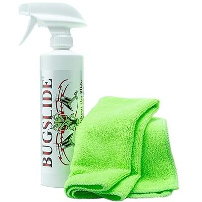 Bugslide 16 Oz Shop Kit Cleaner And Polisher With Microfiber Towel  Tree Sap Remover  Waterless Detailer For Removing Bugs Without Scratching  Shining And Degreasing All Surfaces