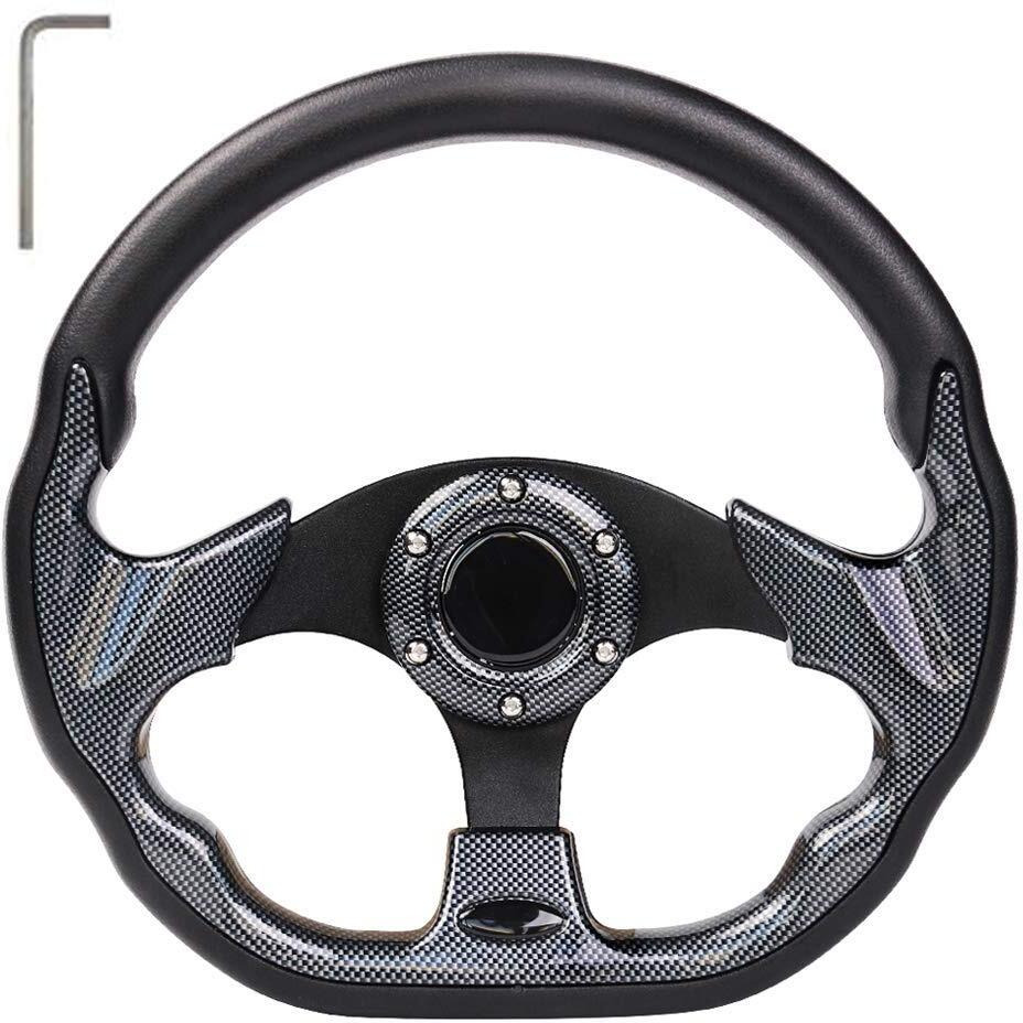 Leapgo Golf Cart Steering Wheel For Ezgo Club Car Yamaha Universal Steering Wheel Ezgo Steering Wheel Club Car Cool Racing Style Steering Wheel Golf Cart
