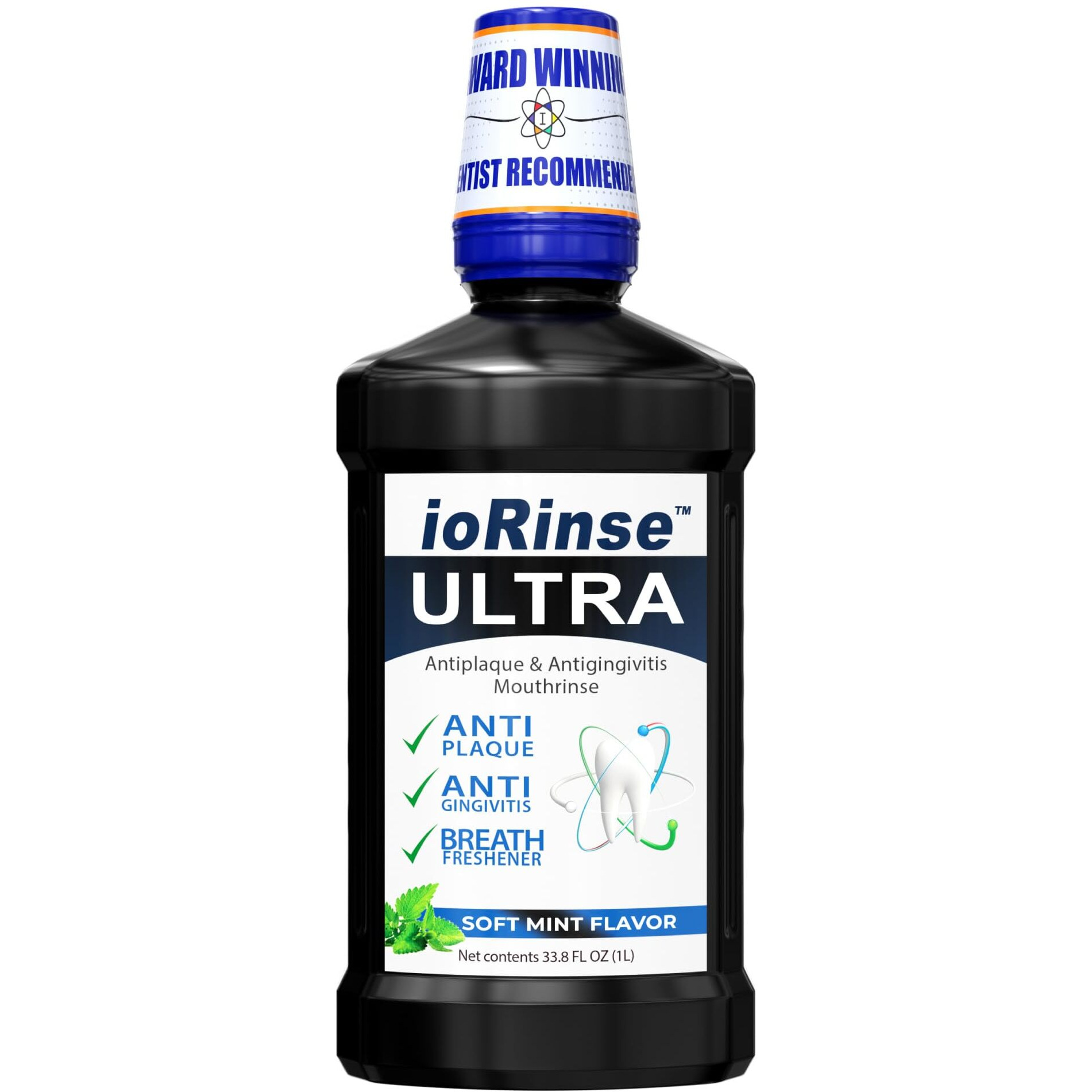 Iorinse Ultra Is The Most Dentist-Recommended Periodontal Rinse Of Its Kind For Adults And Kids Oral Care And Hygiene. No Alcohol Mouthwash  Bad Breath Treatment And Gum Mouthwash With Xylitol. 1L