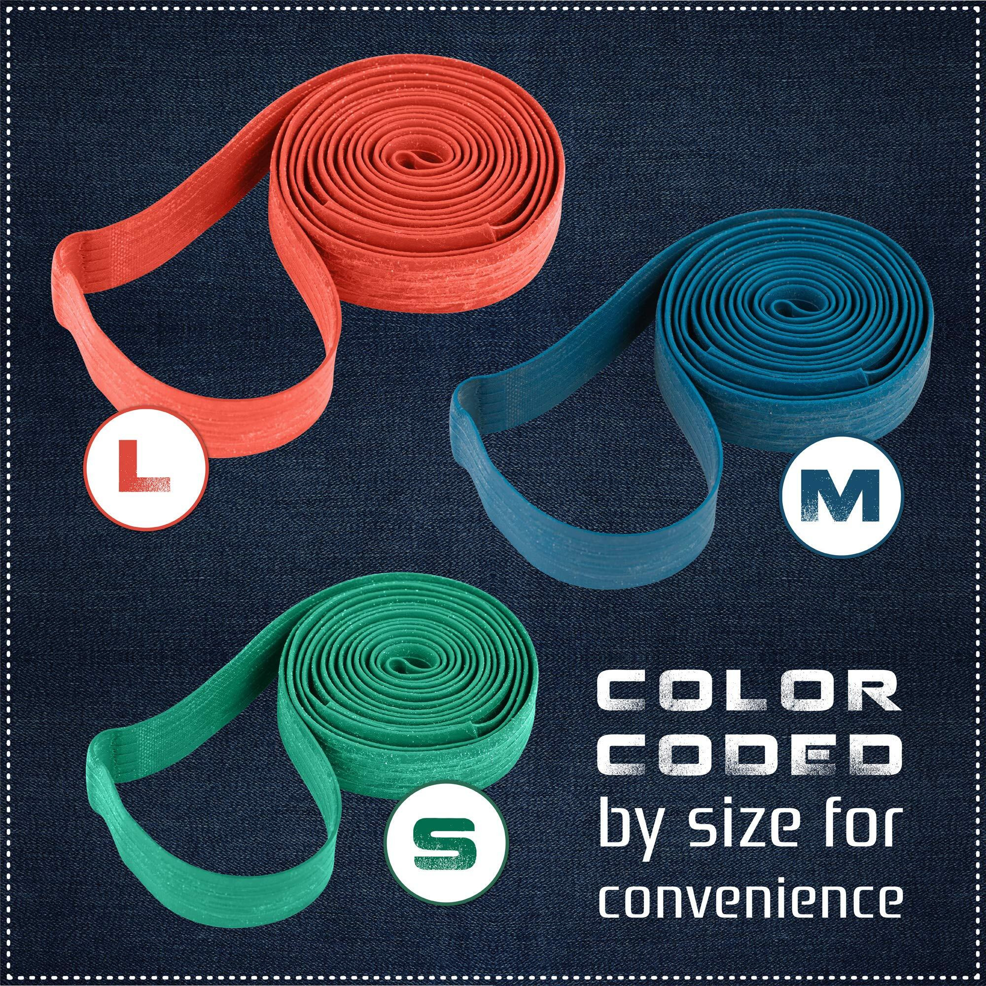 36 Pack Mover Blanket Rubber Bands - Extra Large Rubber Bands For Moving Blankets And Furniture - Variety Of Sizes 26In  30In & 42In - 36 Moving Bands Total - Kitchentoolz