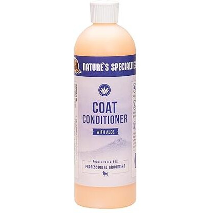 Nature's Specialties Coat Conditioner With Aloe For Pets  Natural Choice For Professional Groomers  Strengthening & Revitalizing  Made In Usa  16 Oz