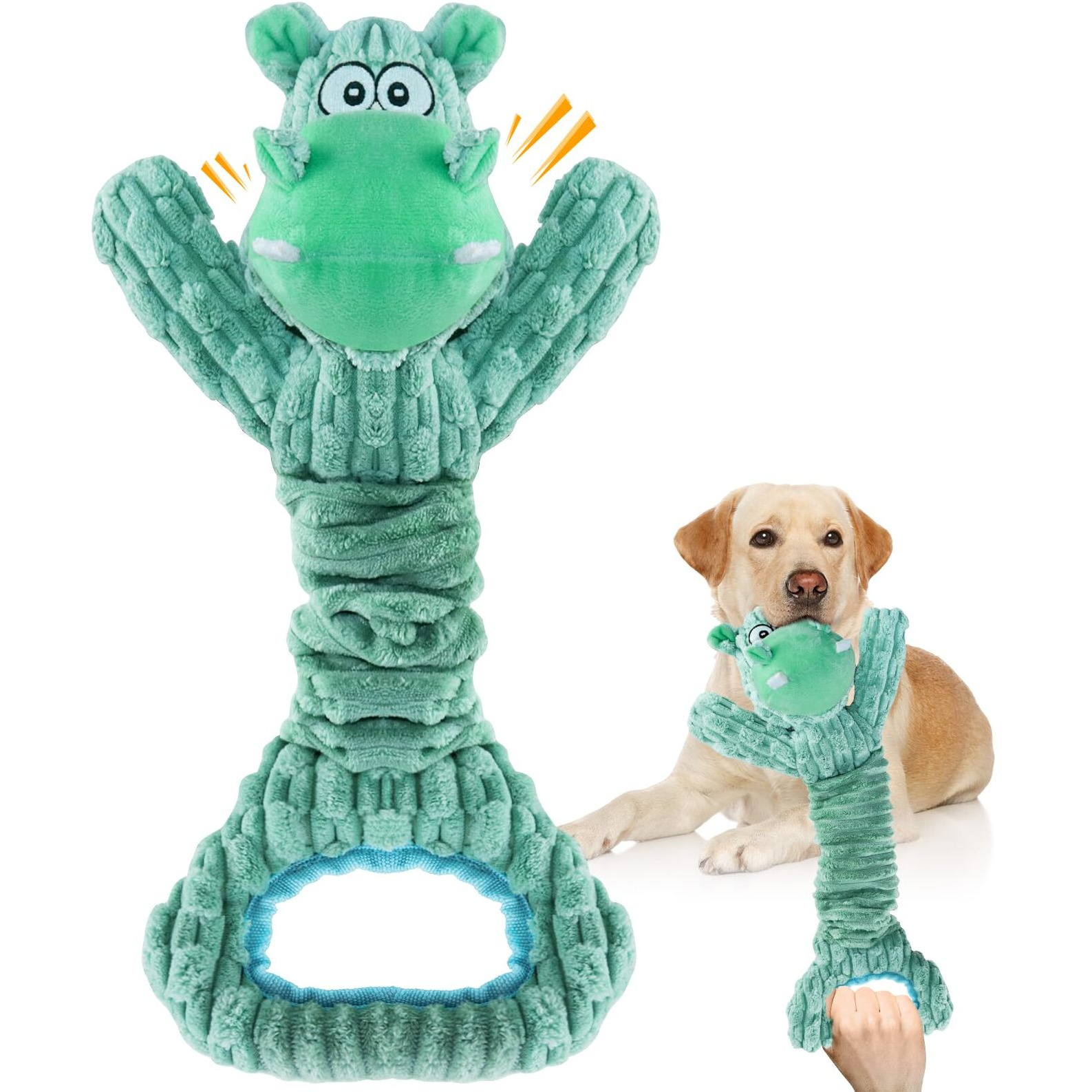 Fuufome Dog Toy For Aggressive ChewersLarge Plush Dog Toys With Squeaker To Keep Them Busy