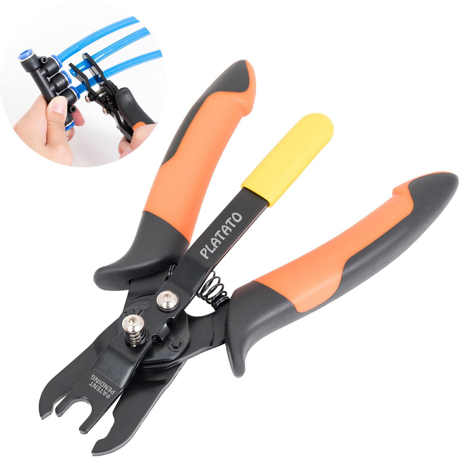 Platato Push-To-Connect Fittings Disconnect Tong Tool For Removing Push-Fit Pneumatic Fittings 1/4  5/16 (6Mm  8Mm) Quick Connect Air Hose Fittings Removal Tool