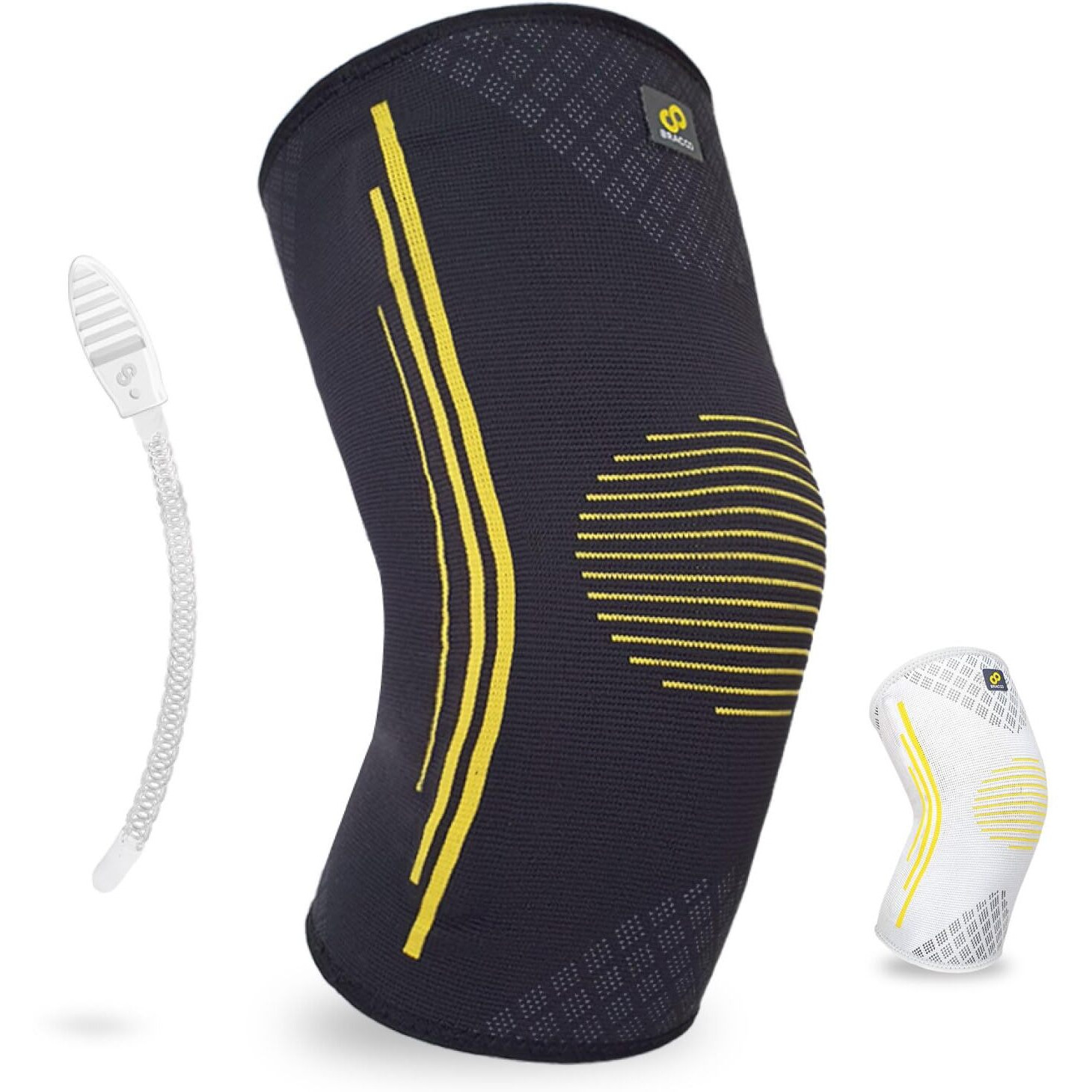 Bracoo Knee Brace  Compression Sleeve Support With Side Stabilizers For Men Women  Lightweight & Breathable Support - Arthritis Pain  Meniscus Tear  Injury Recovery  Hiking  Running  Workout  Ke92