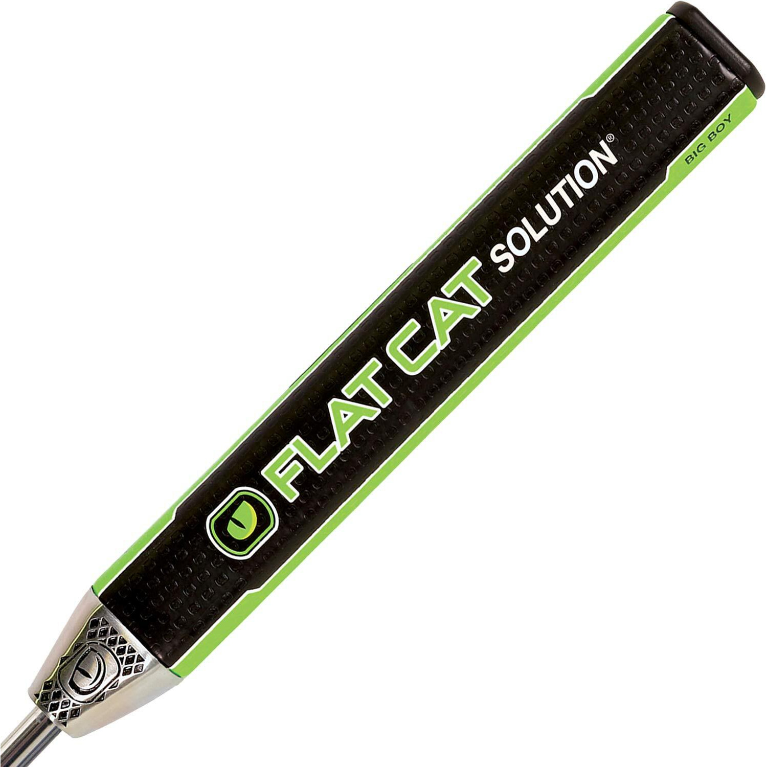 Flat Cat Solution Putter Grip Big Boy 8724  Weighted Grip Reduces The Yips  Oversized Non-Tapered Golf Grip  Flat Sides Put The Putter Face In The Palm Of Your Hand  12.2L X 1.68W  Weighs 212G