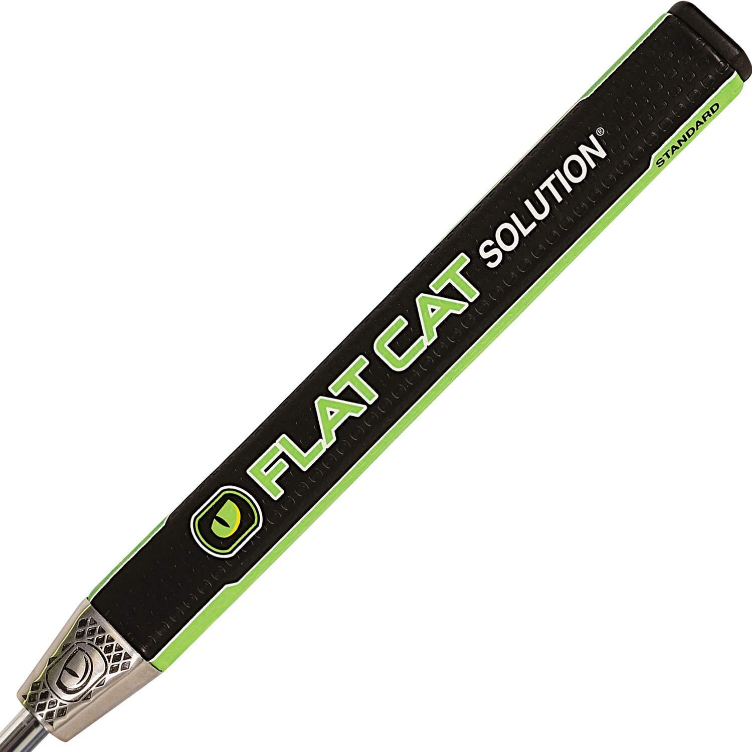 Flat Cat Solution Putter Grip Standard 8722  Weighted Grip Reduces The Yips  Oversized Non-Tapered Golf Grip  Flat Sides Put The Putter Face In The Palm Of Your Hand  12.2L X 1.37W  Weighs 174G