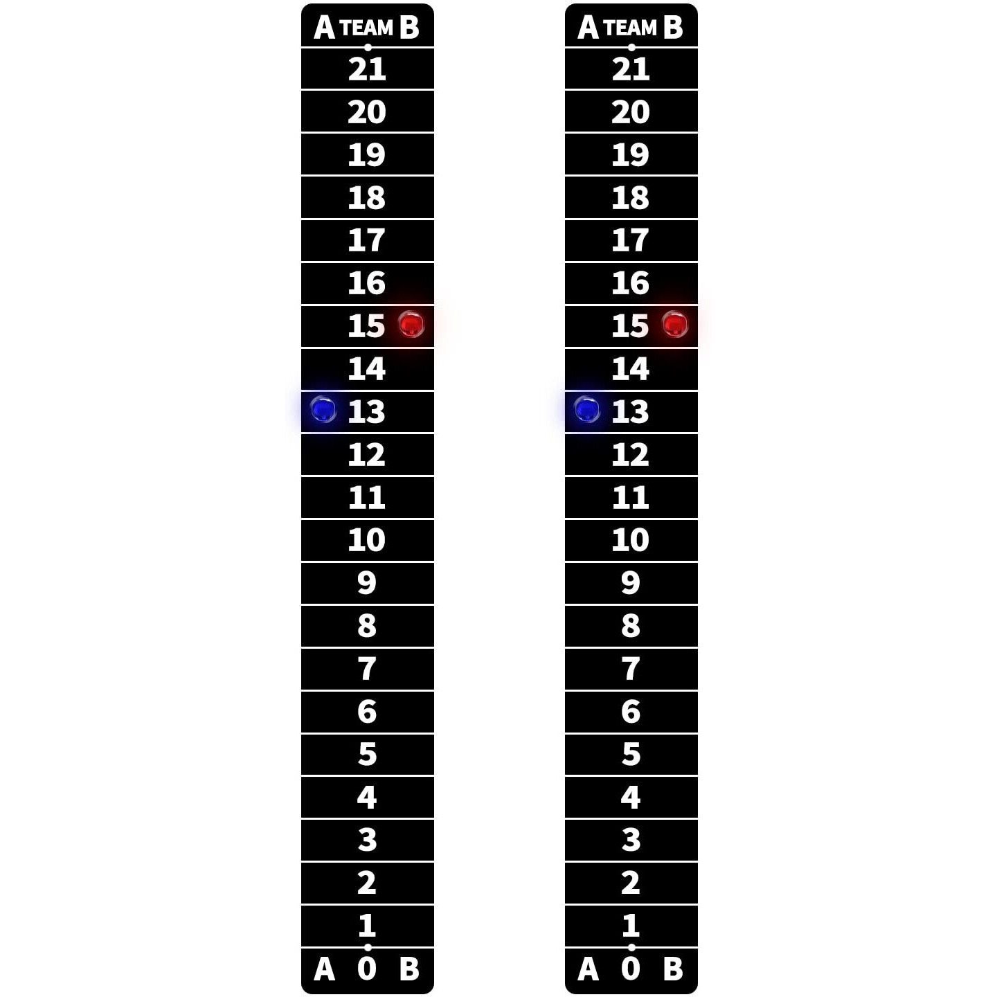 Aiweiluck 2 Pack Cornhole Scoreboards Black  Magnetic Decal With Score Keepers For Corn Hole Boards  Scoreboard For Cornhole Game Easy To Install Keep Track Of The Score