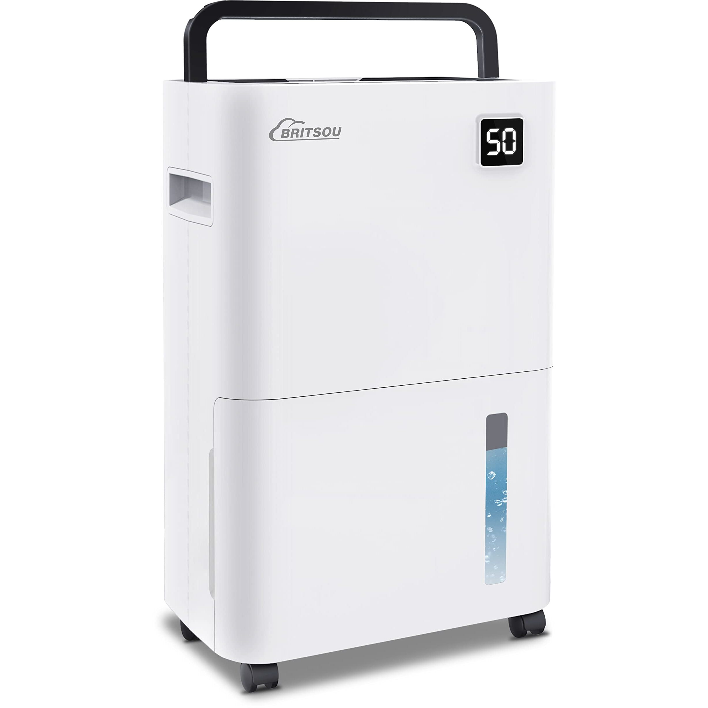 Dehumidifier 2500 Sq. Ft 30 Pint Britsou Dehumidifiers For Home Basements Bedroom Bathroom With Drain Hose  Quiet Dehumidifier For Medium To Large Room  Dry Clothes Mode  Intelligent Humidity Control With 24Hr Timer