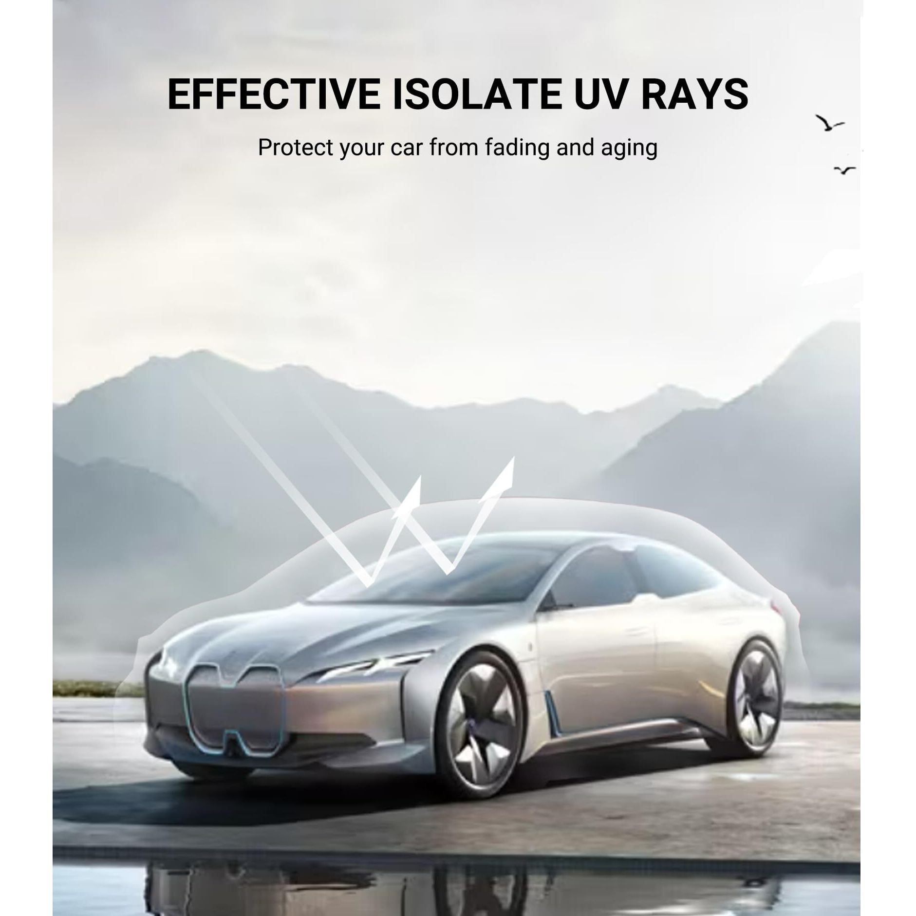 Pigenius Windshield Sun Shade For Ram 1500 2019-2025 With 10 Inch Wide Sensor - Astraguard