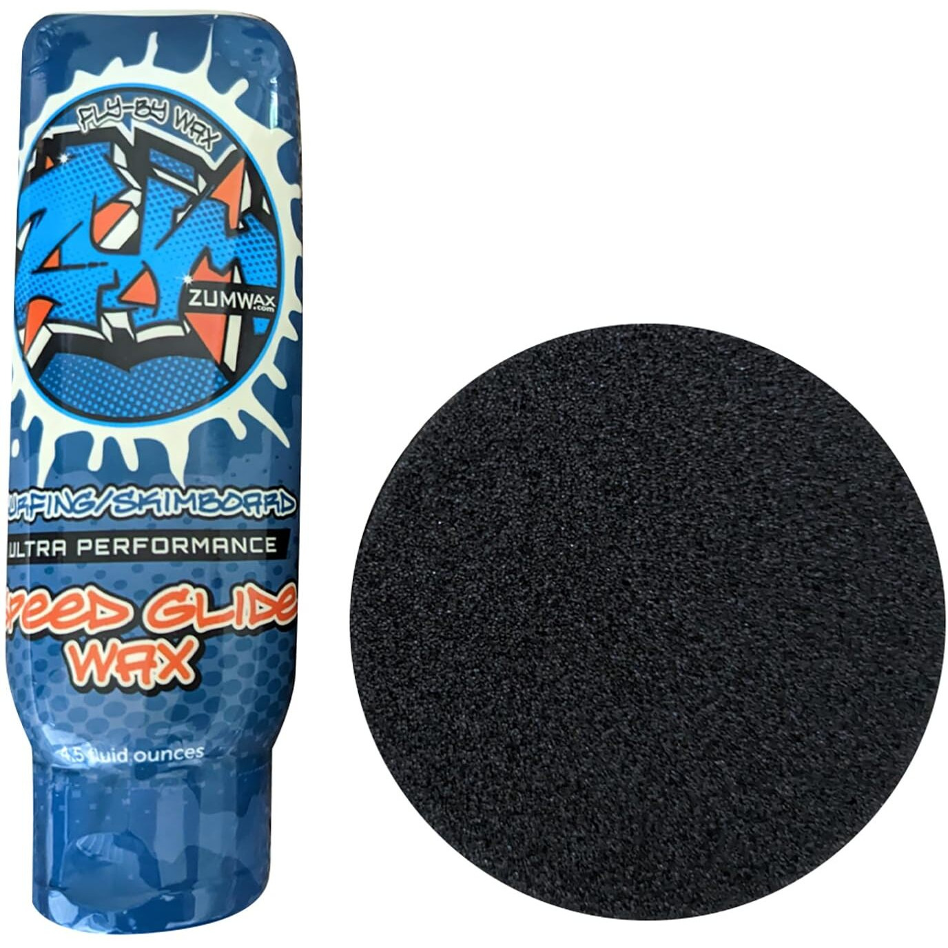 Zumwax Surfing And Skimboard Ultra Performance Speed Wax - Nano Technology High Fluoro Rub On Paste - All Temperature The Fastest