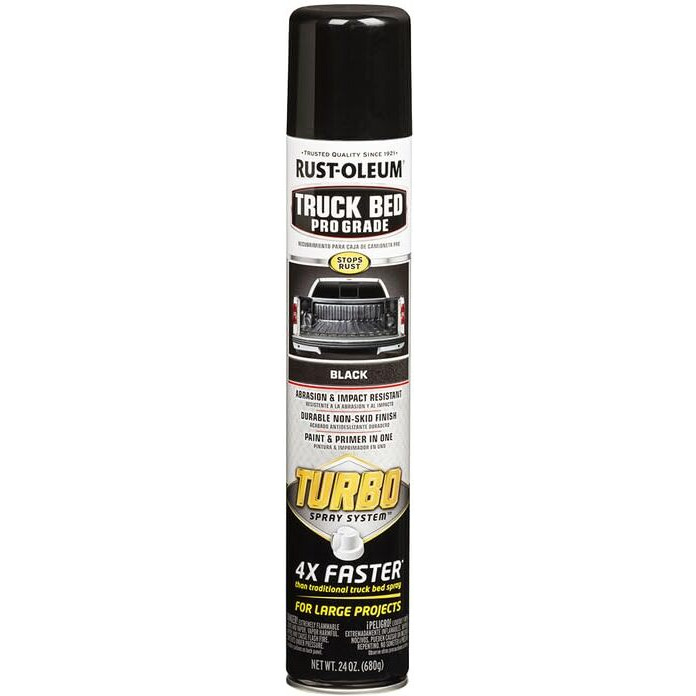 Rust-Oleum 340455-6Pk Truck Bed Spray Turbo  1.5 Pound (Pack Of 6)  Black  144 Ounce
