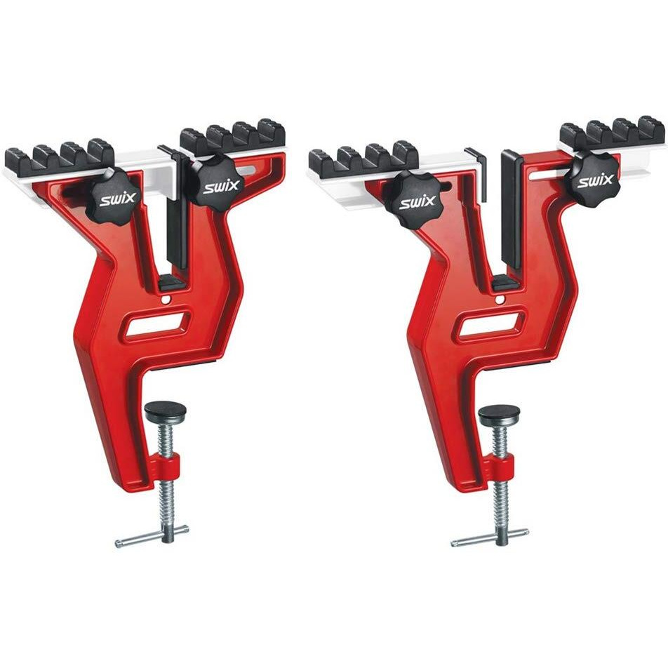 Swix Pro Snowboard Adjustable Aluminum Tuning Vise  Red