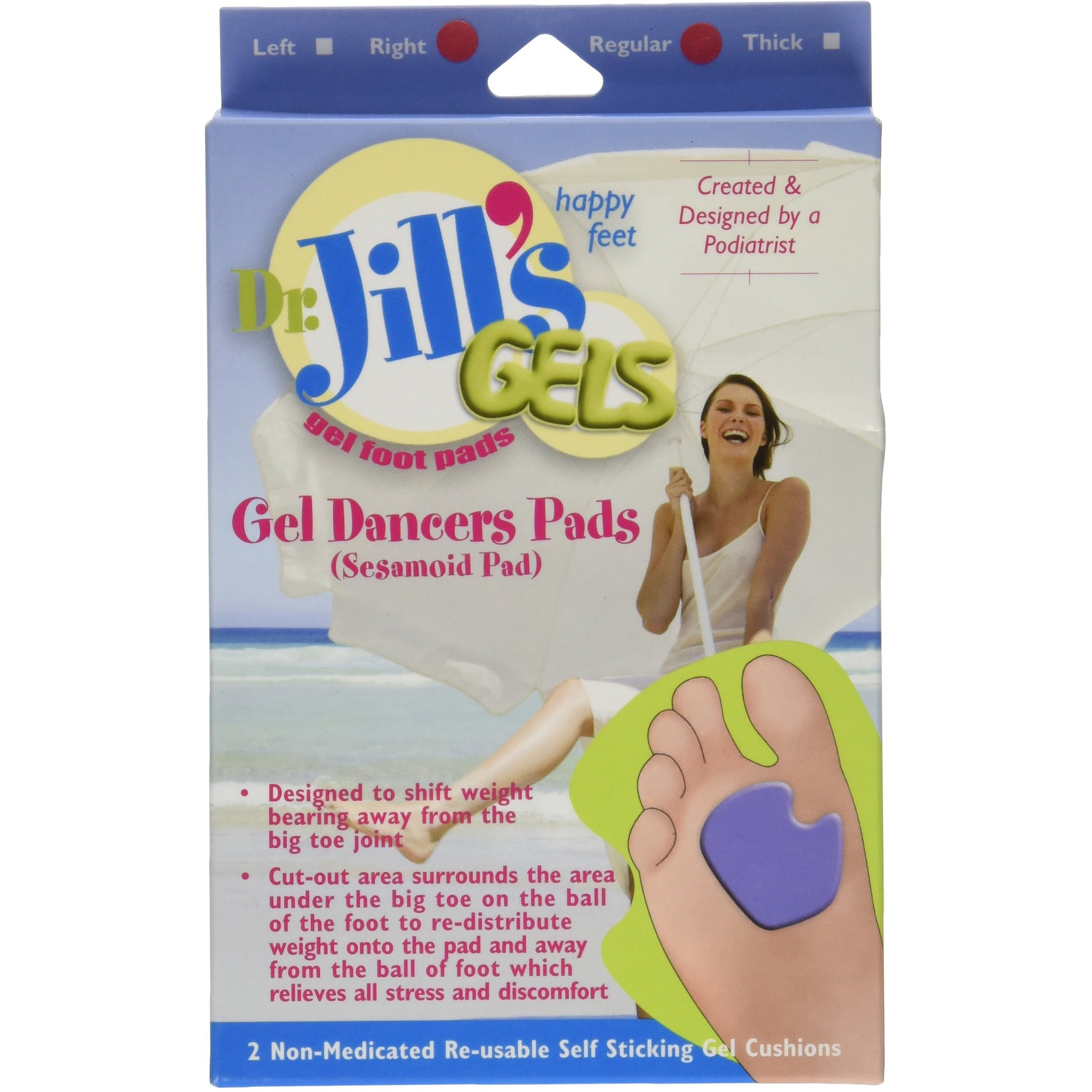 Dr. Jill's Gel Dancer's Pads (Right Foot)